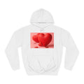 Cute 3D Heart Illustration Hoodie | Love Graphic Pullover