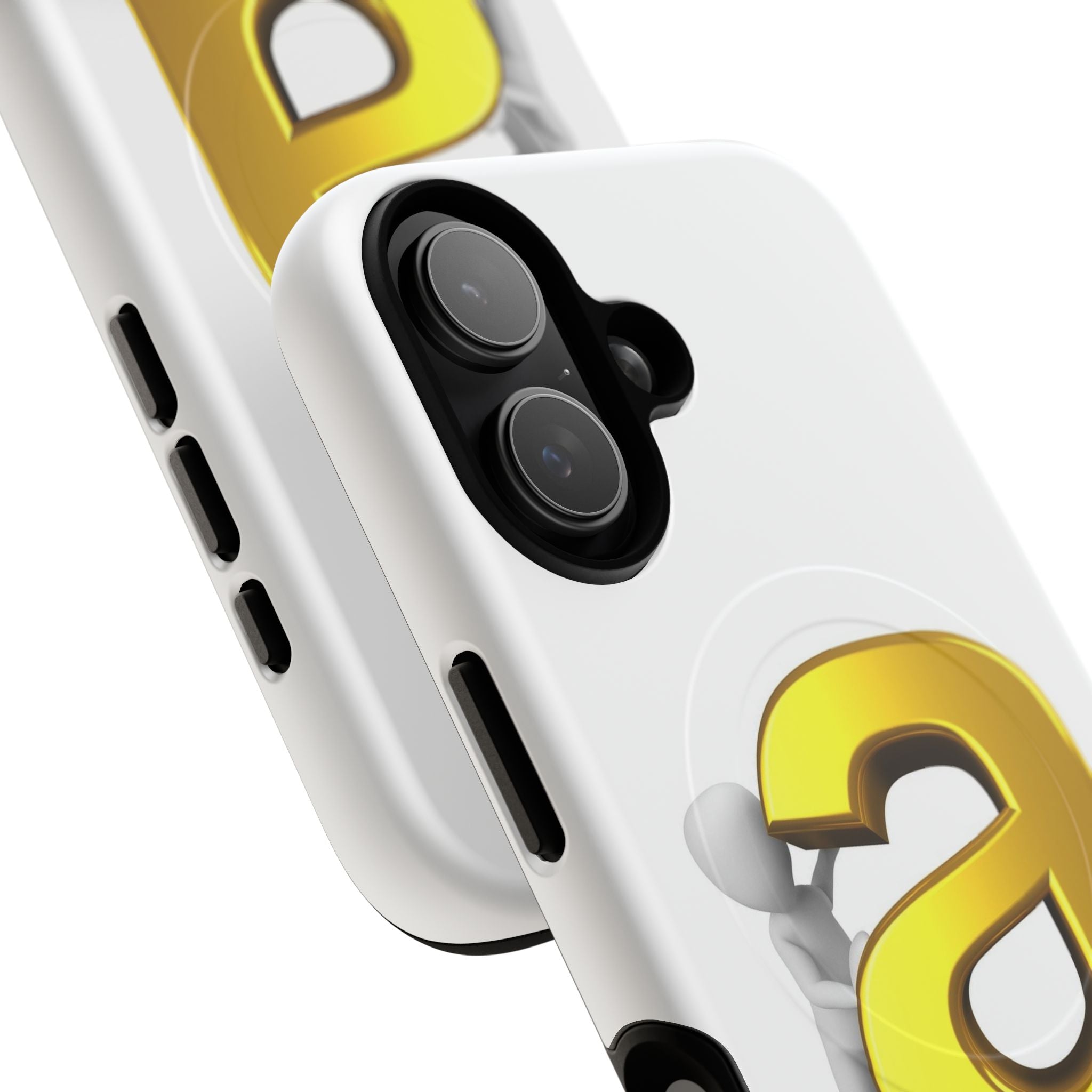 3D Gold Letter A Phone Case | Tough Magnetic Case