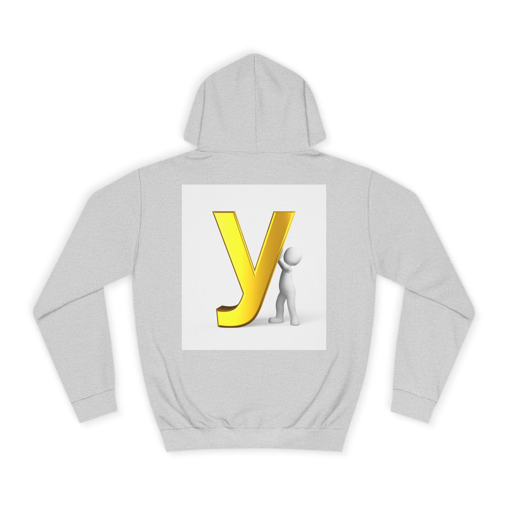 Yellow 3D Letter Y hoodie | Letterman Monogram Initial Sweatshirt