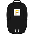 Yellow F Letter Logo Backpack | Embroidered Initial Under Armour
