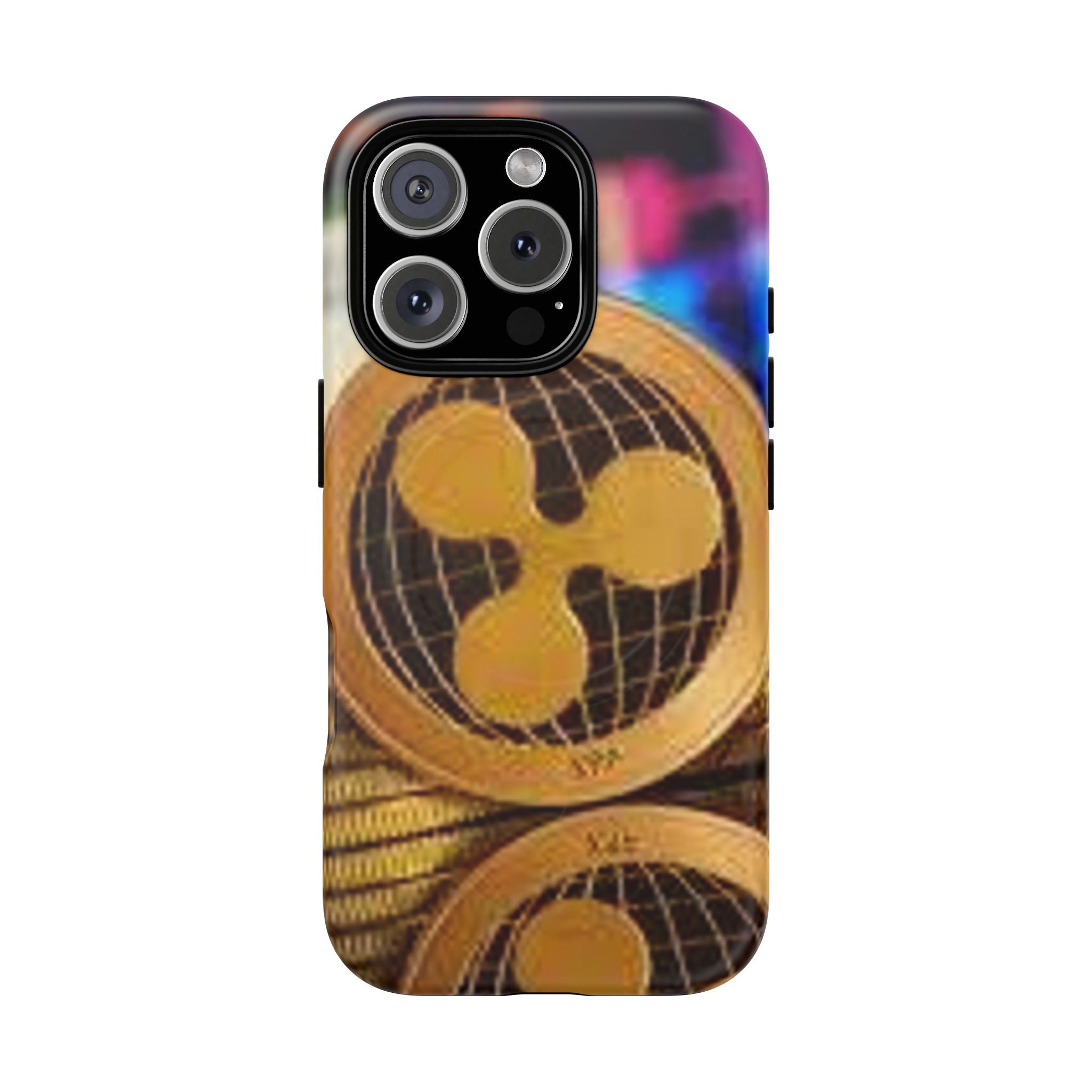 Coque de protection rigide magnétique design Ripple Coin | Coque de téléphone Crypto Ripple
