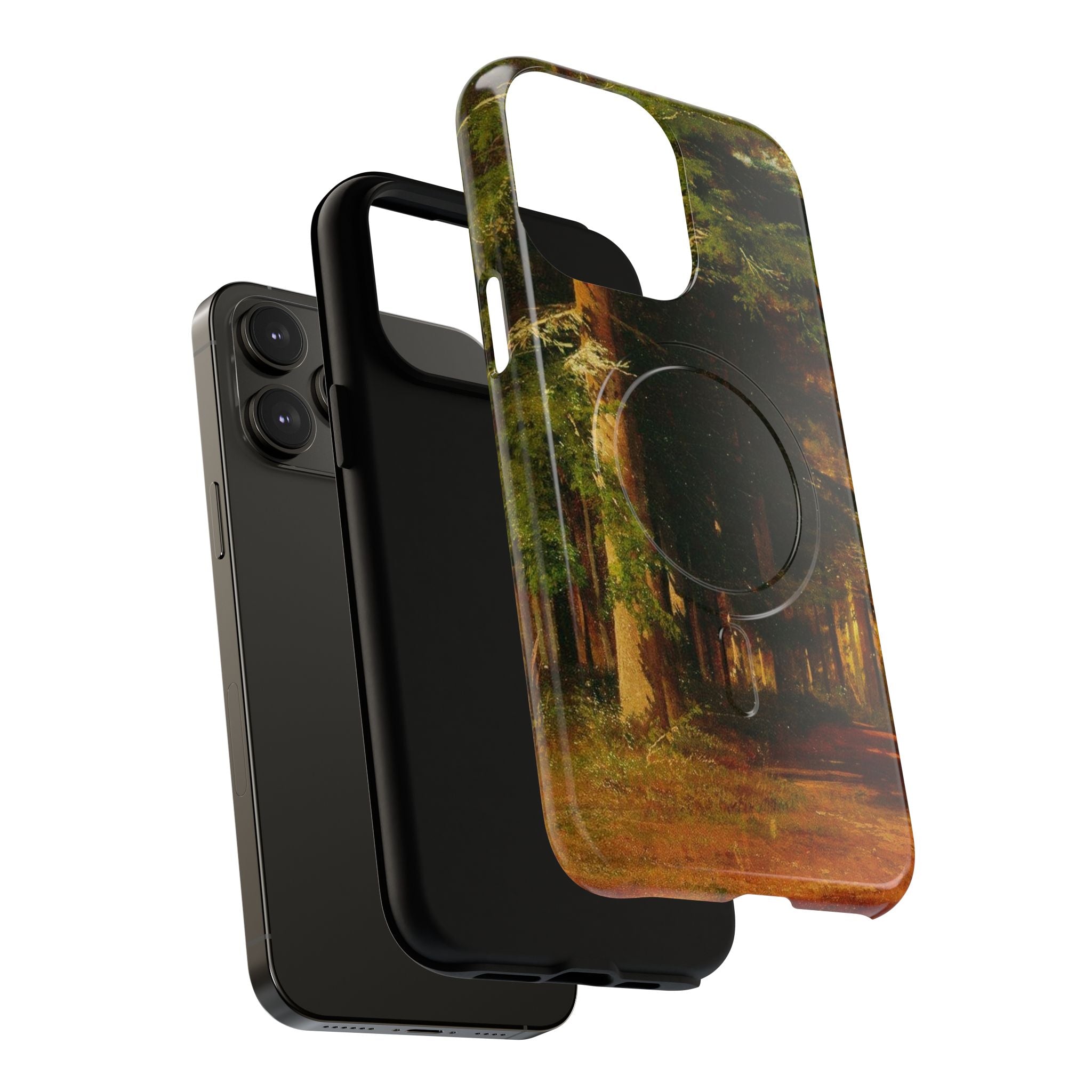 Autumn Forest Path phone case | Magnetic Tough Case, fall landscape art