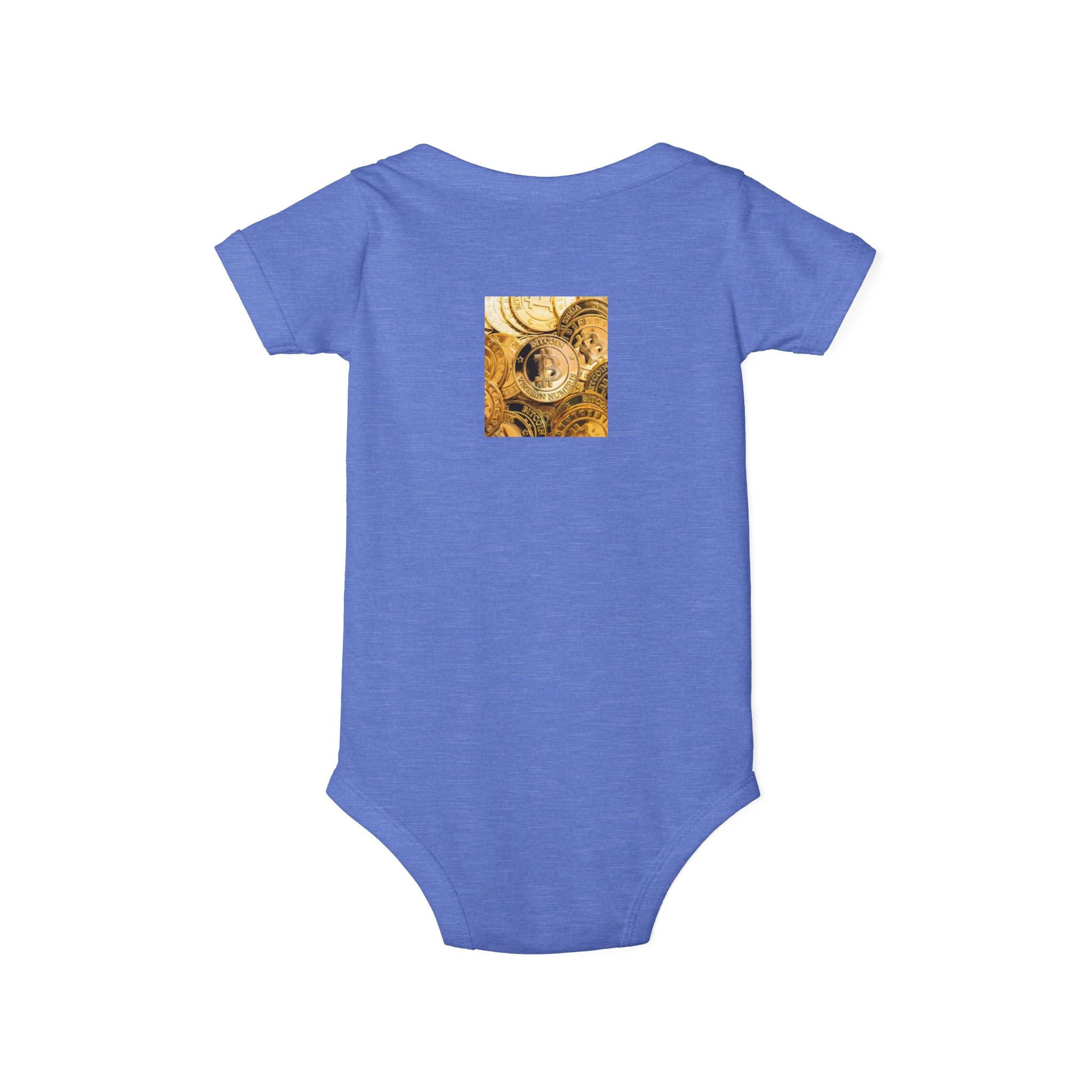 Bitcoin Cryptocurrency Infant One Piece | Floral Nursery Baby Bodysuit