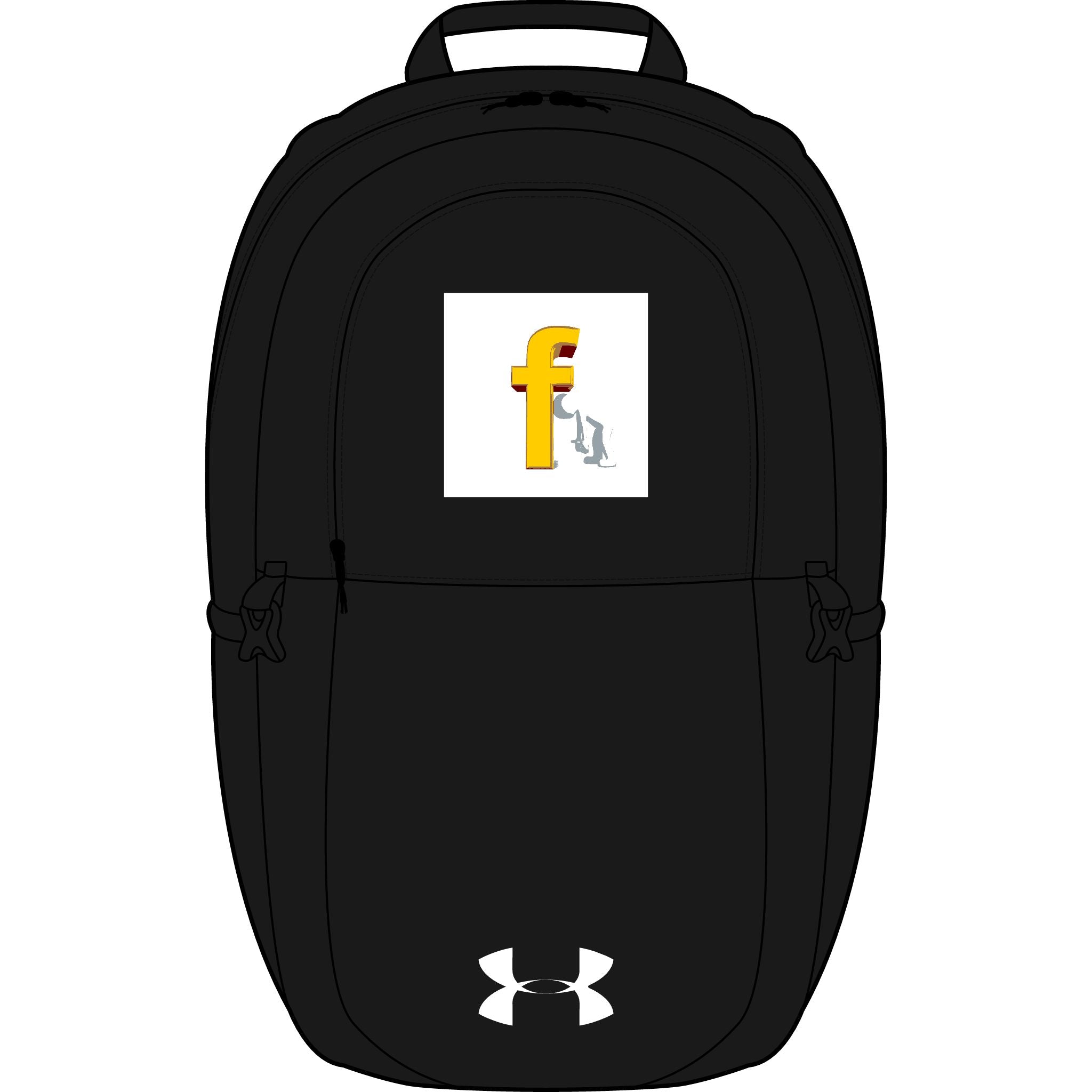 Yellow Letter F with Hand Embroidery Backpack | Under Armour All Sport