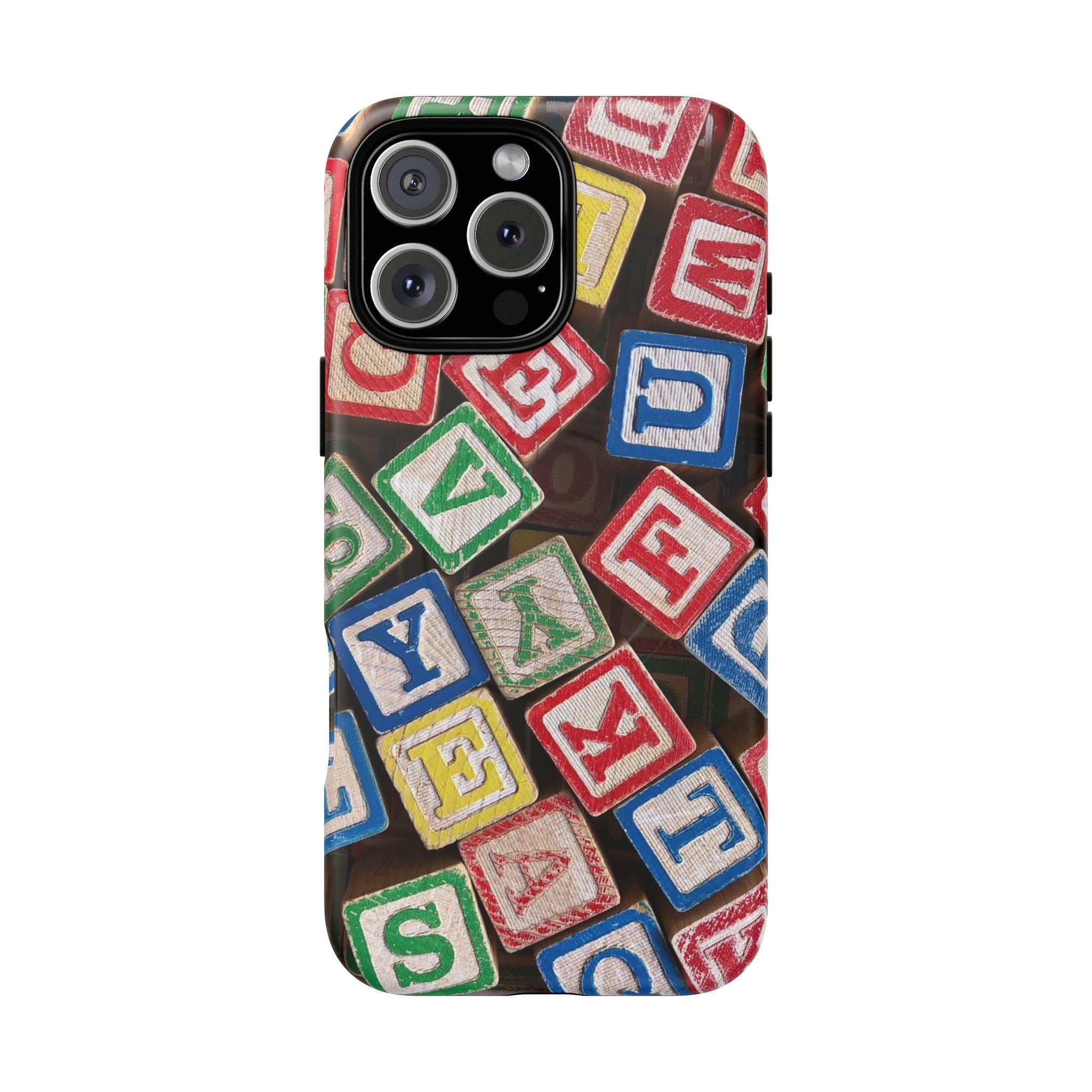 Vintage Alphabet Blocks Phone Case | Tough Magnetic Case