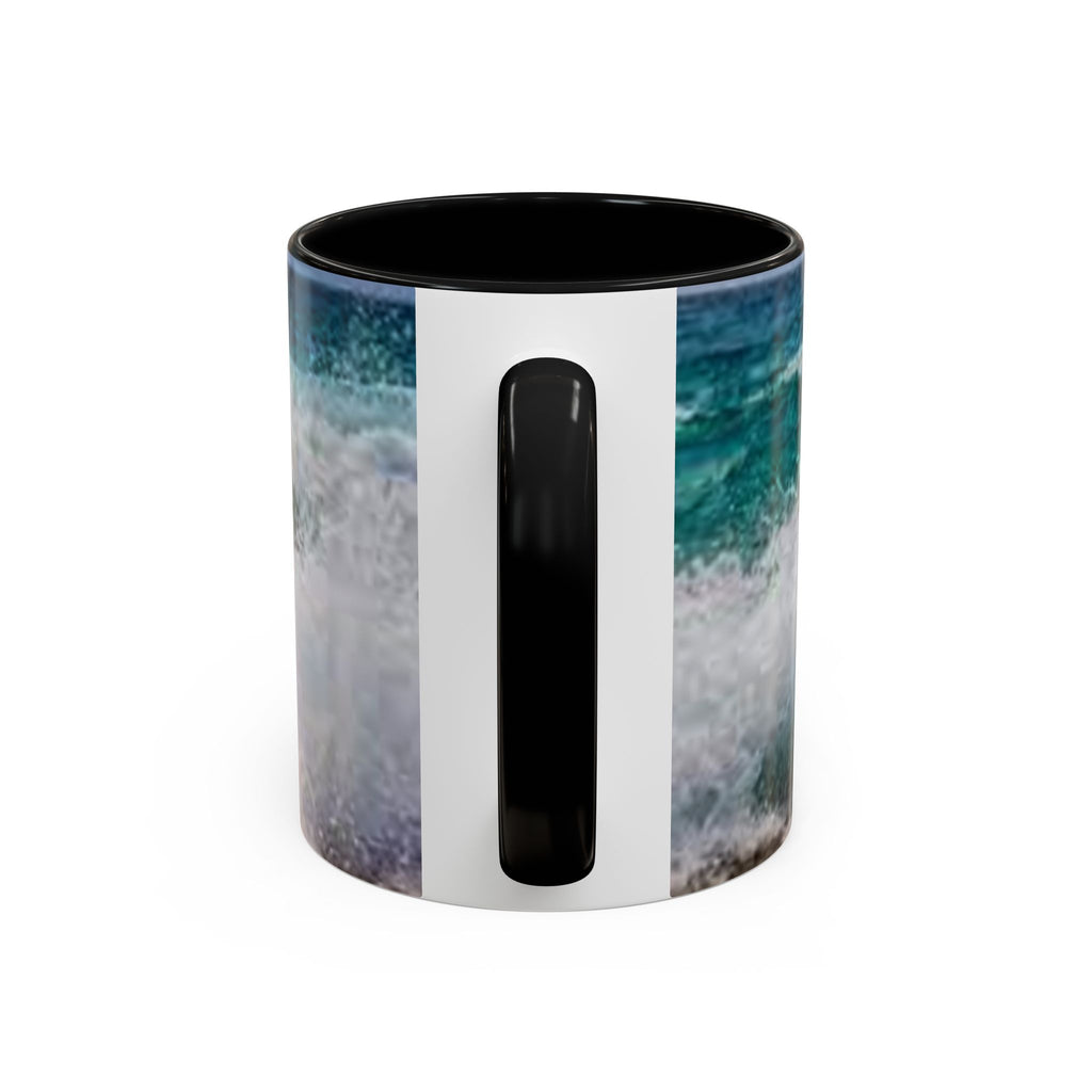 Ocean Wave Accent Coffee Mug | Beach Wave Photo Mug