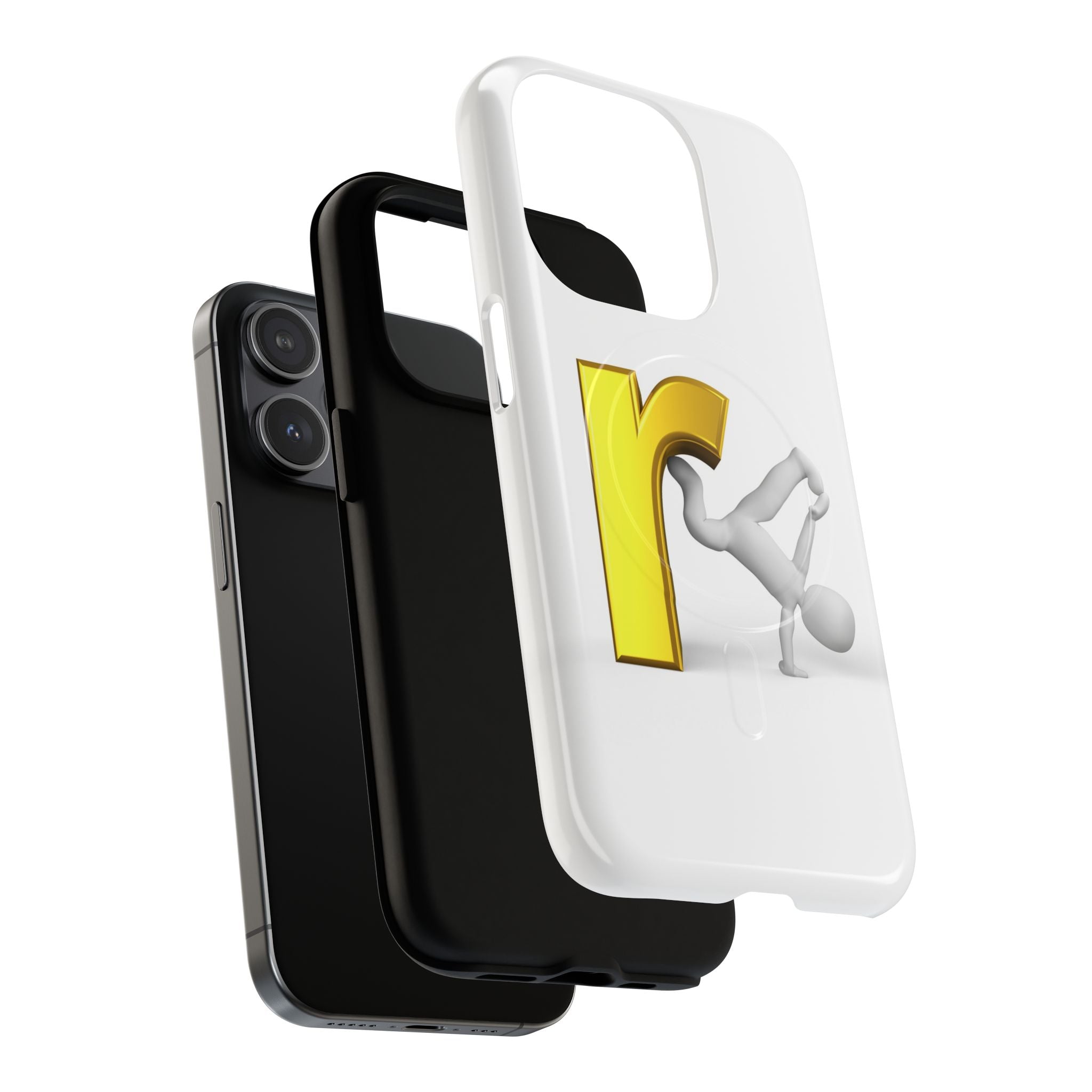 Yellow Letter R Breakdance Phone Case | Tough Magnetic Case