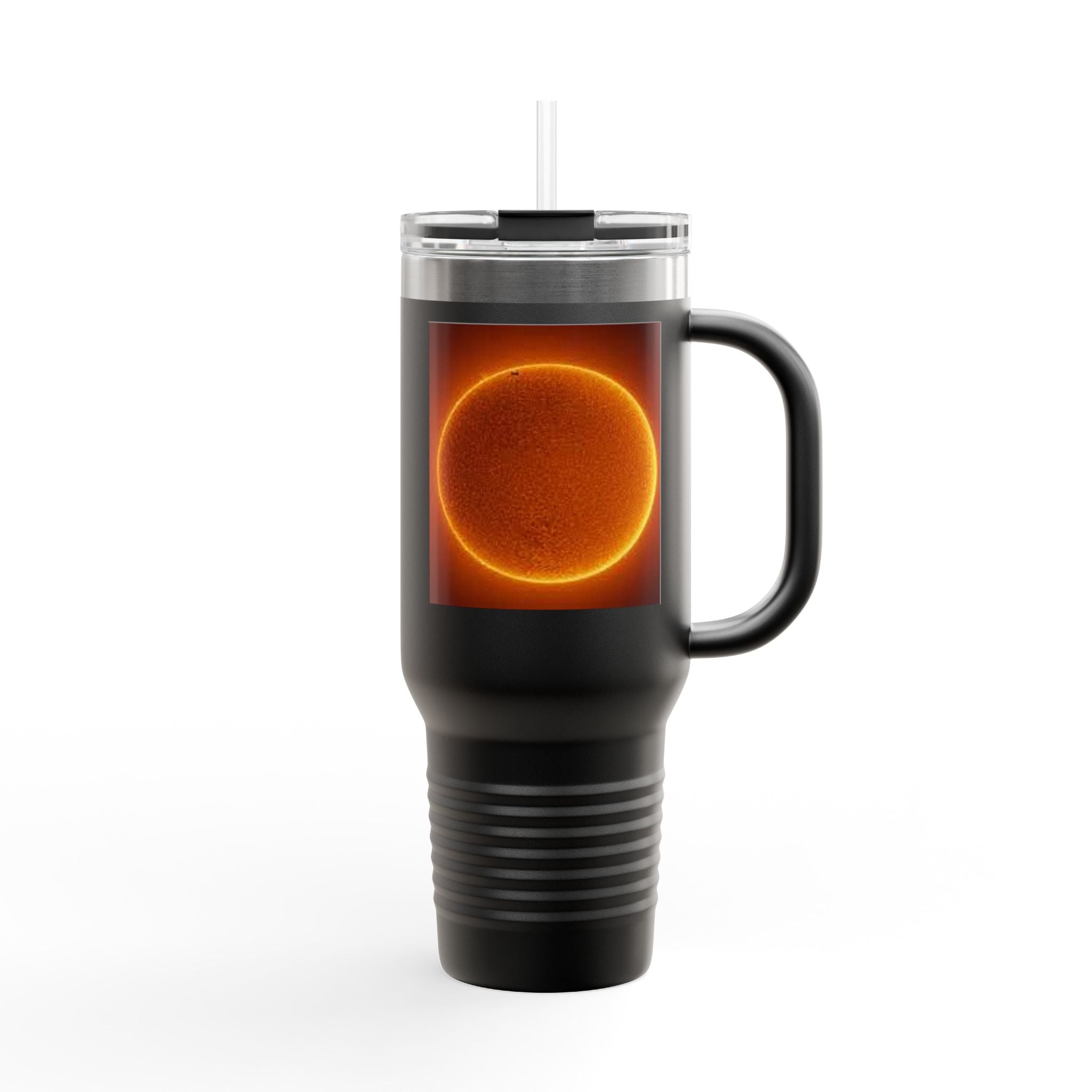 Glowing Solar Disc Travel Mug | 40oz Insulated Tumbler