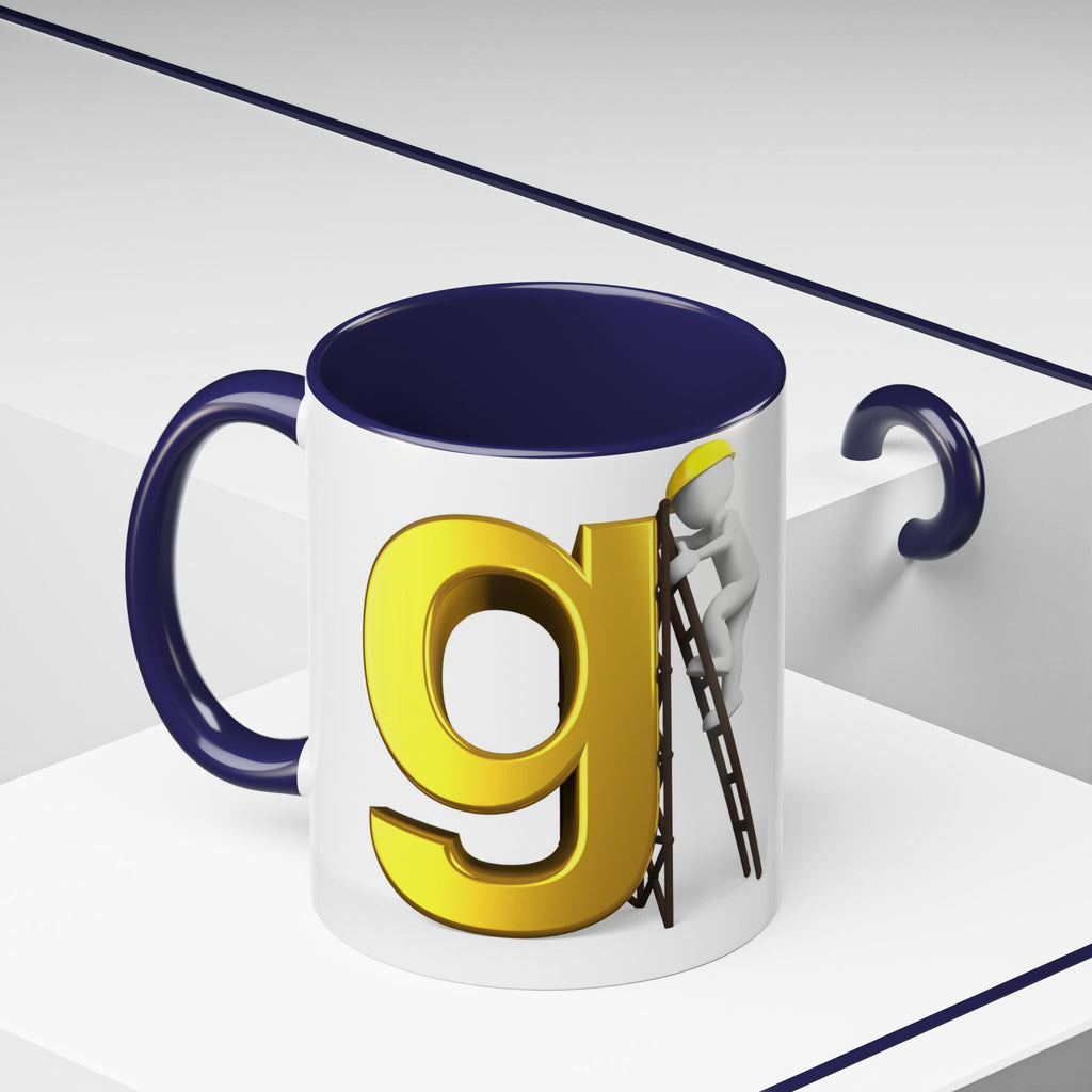 Bauarbeiter Buchstabe G Tasse | Akzent-Kaffeetasse