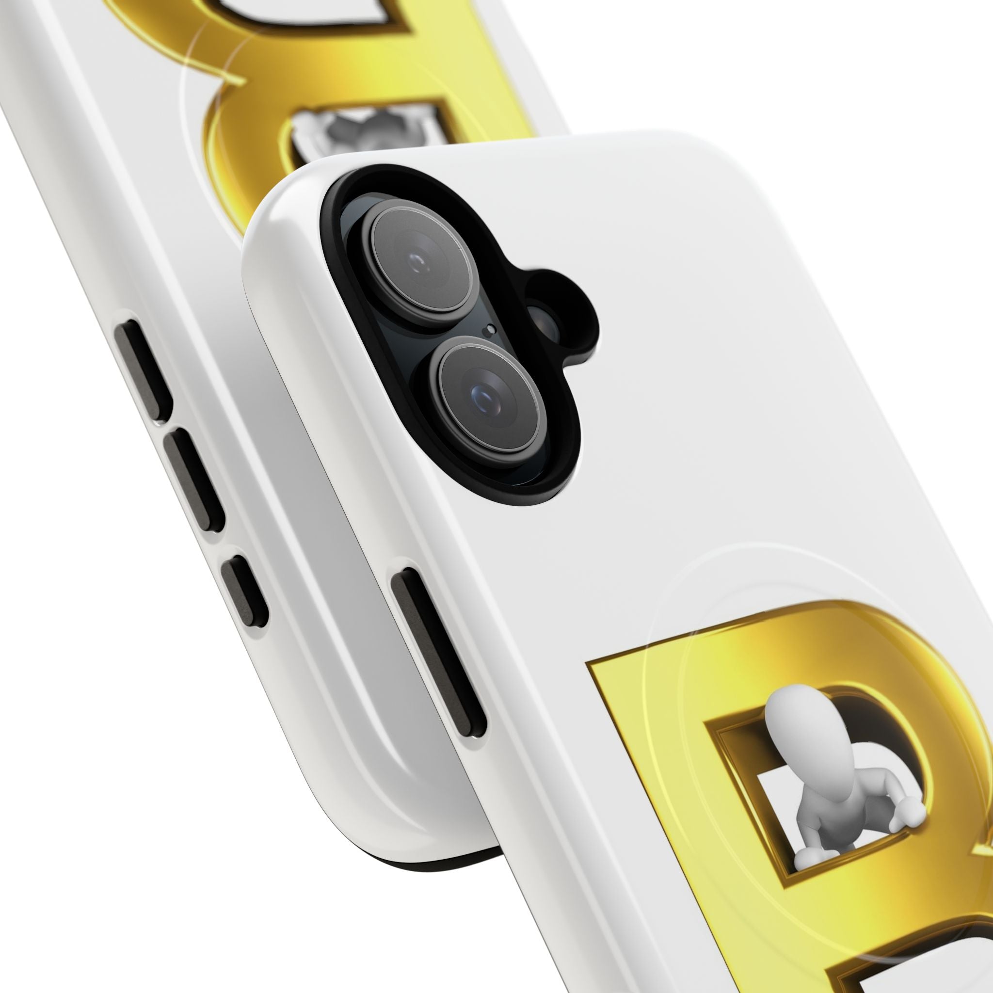 Gold 3D Letter B phone case | Tough Magnetic Case