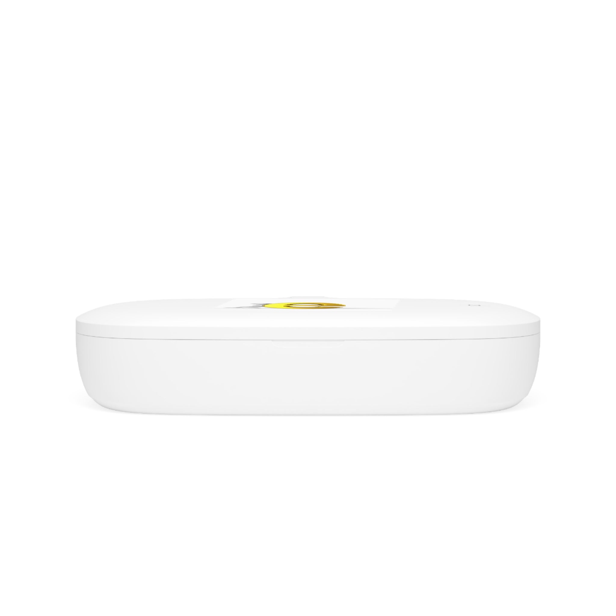 Yellow Letter E Logo UV Phone Sanitizer and Wireless Charging Pad