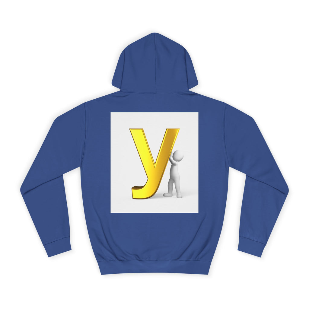 Yellow 3D Letter Y hoodie | Letterman Monogram Initial Sweatshirt