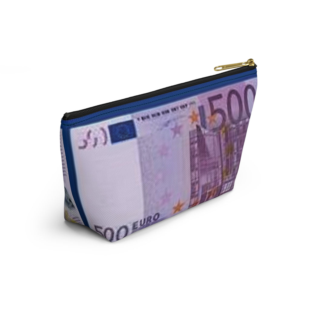 500 Euro Bill Accessory Pouch | Money Print Cosmetic Bag