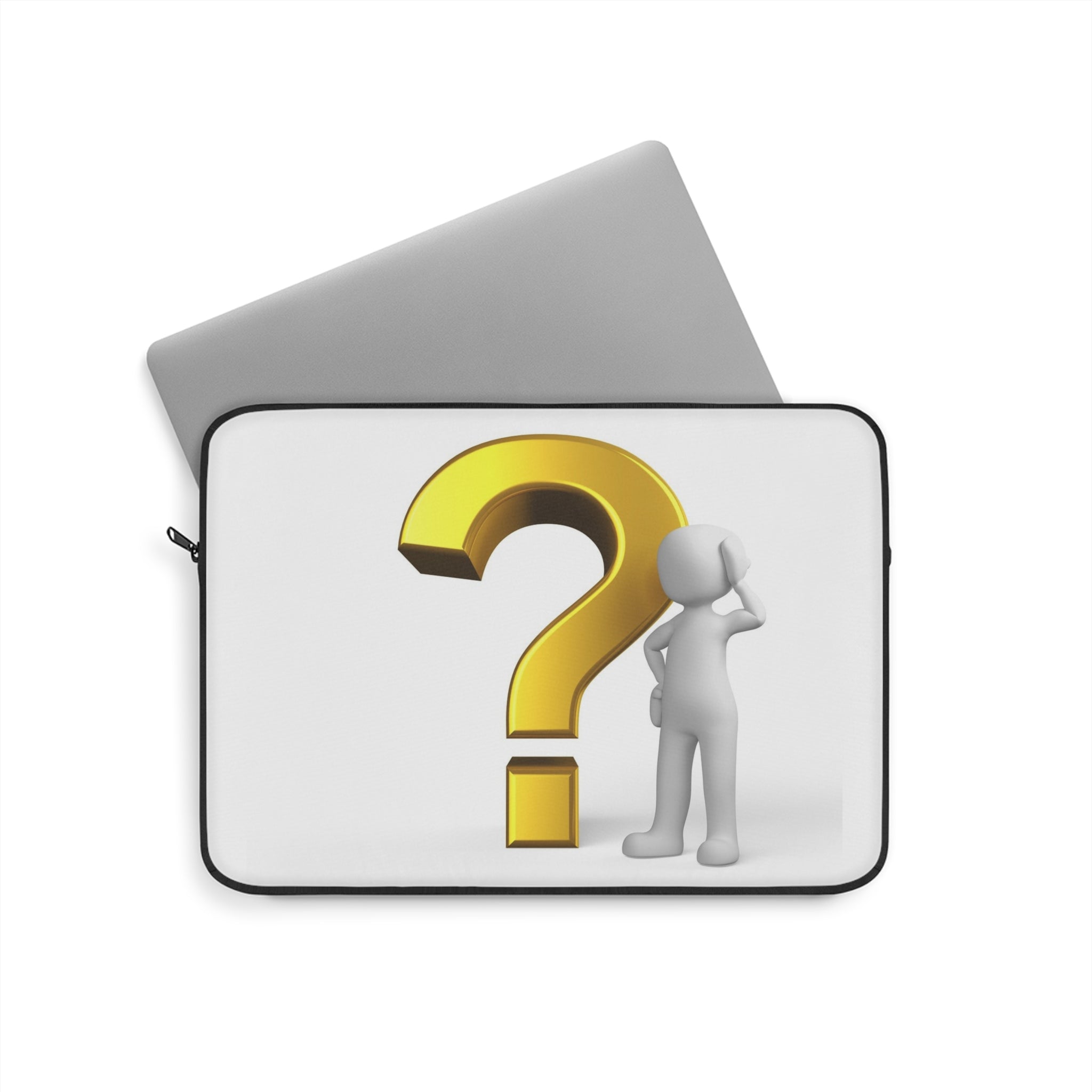 Question Mark Character Laptop Sleeve | Curious Thinking Design