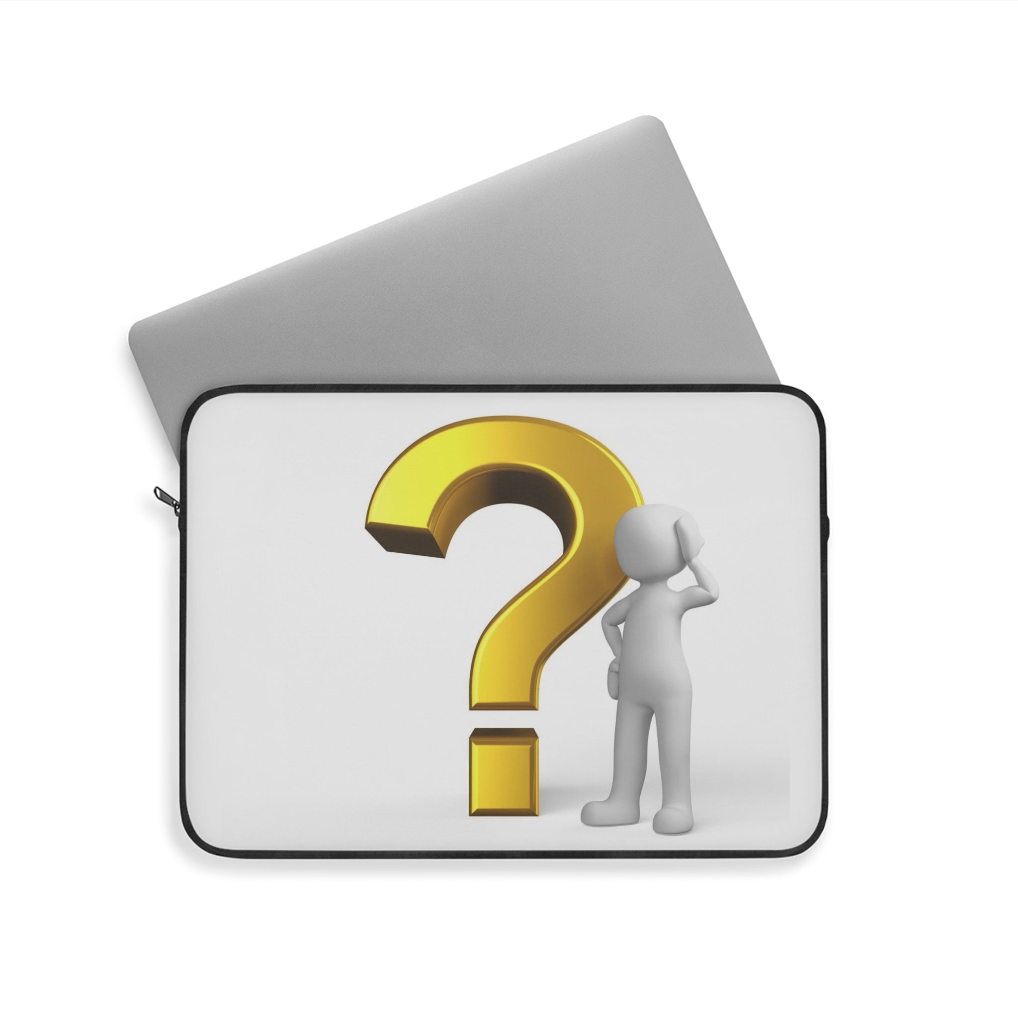 Question Mark Character Laptop Sleeve | Curious Thinking Design