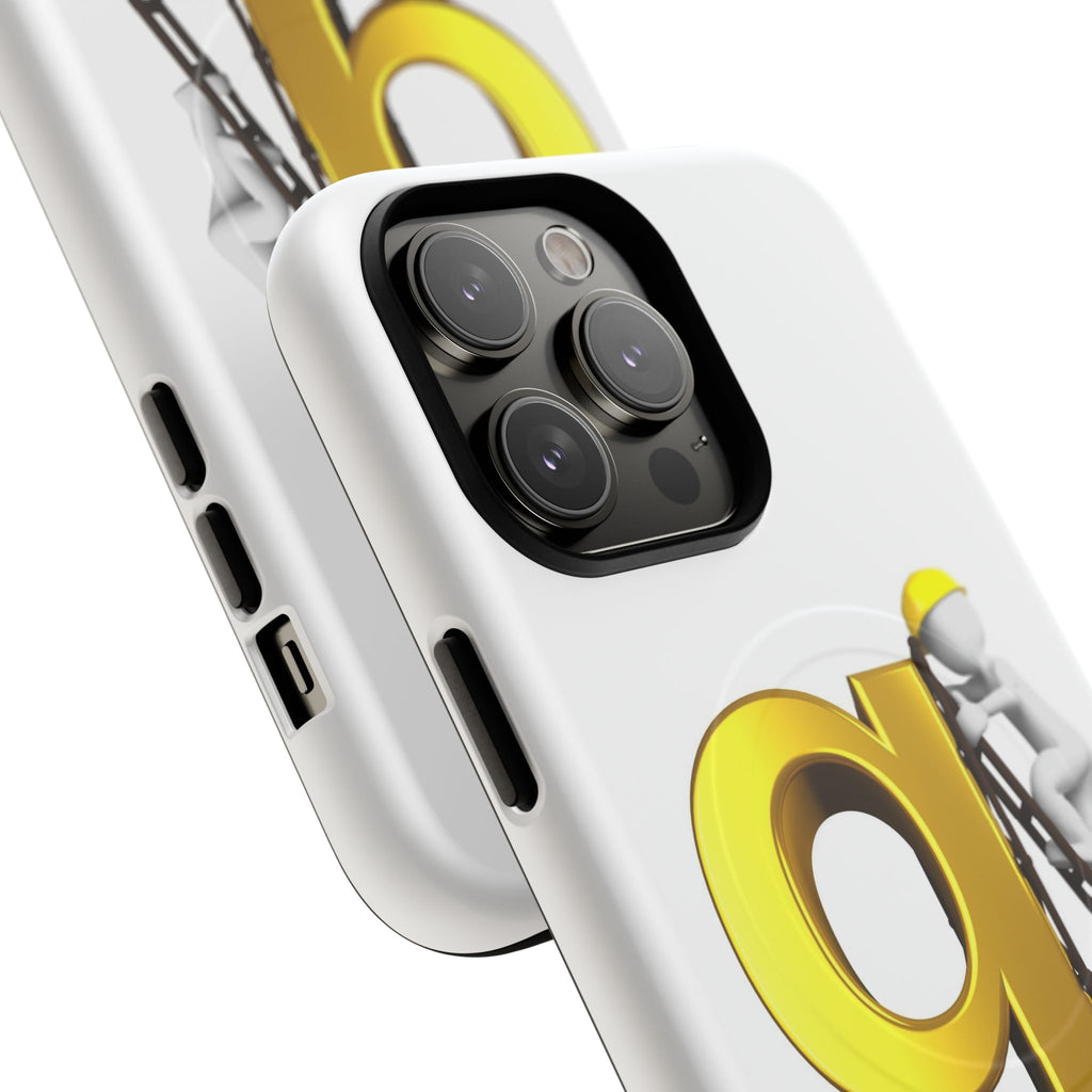 Golden Letter G Construction phone case | Magnetic Tough Case