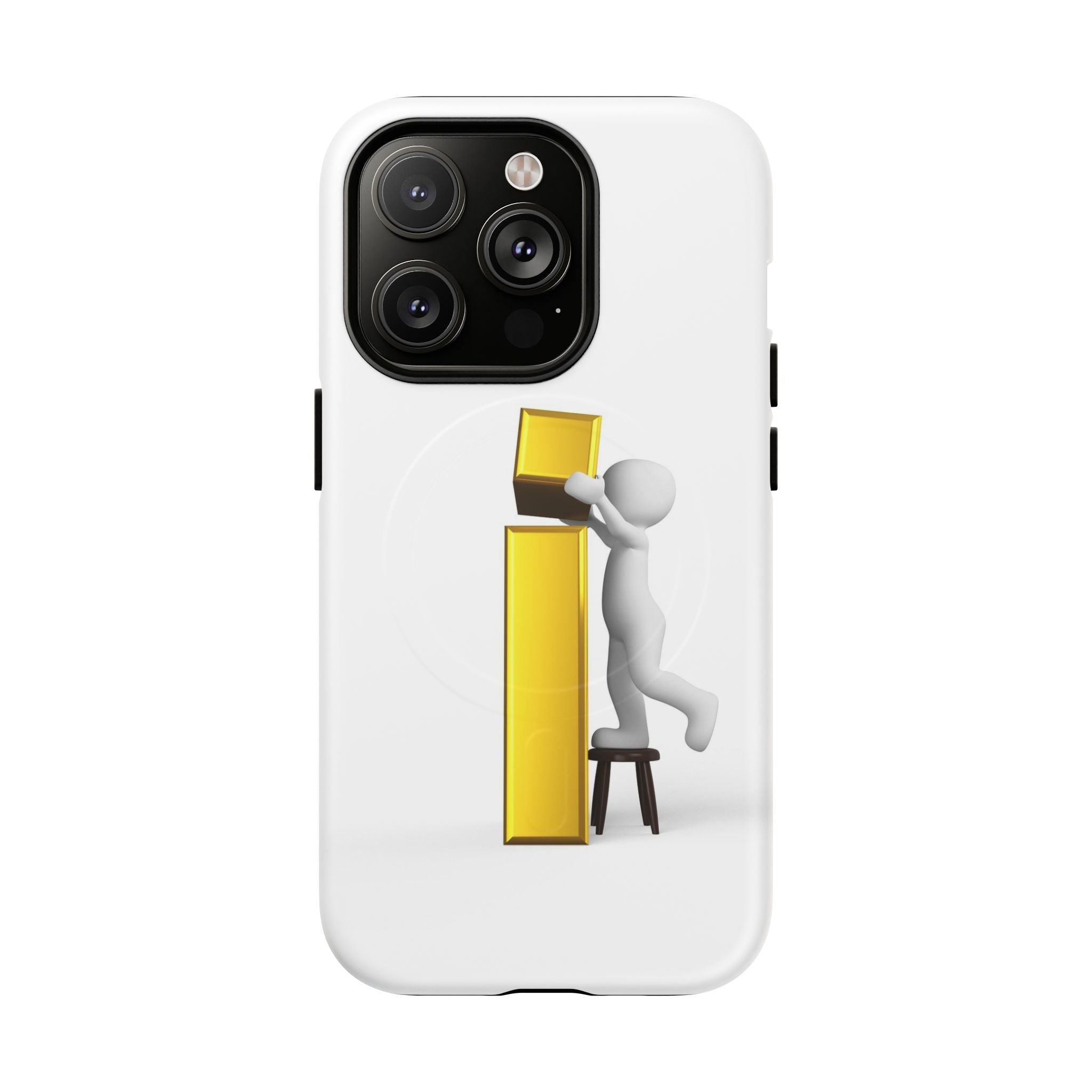 3D Character Gold Letter i phone case | Tough Magnetic Case
