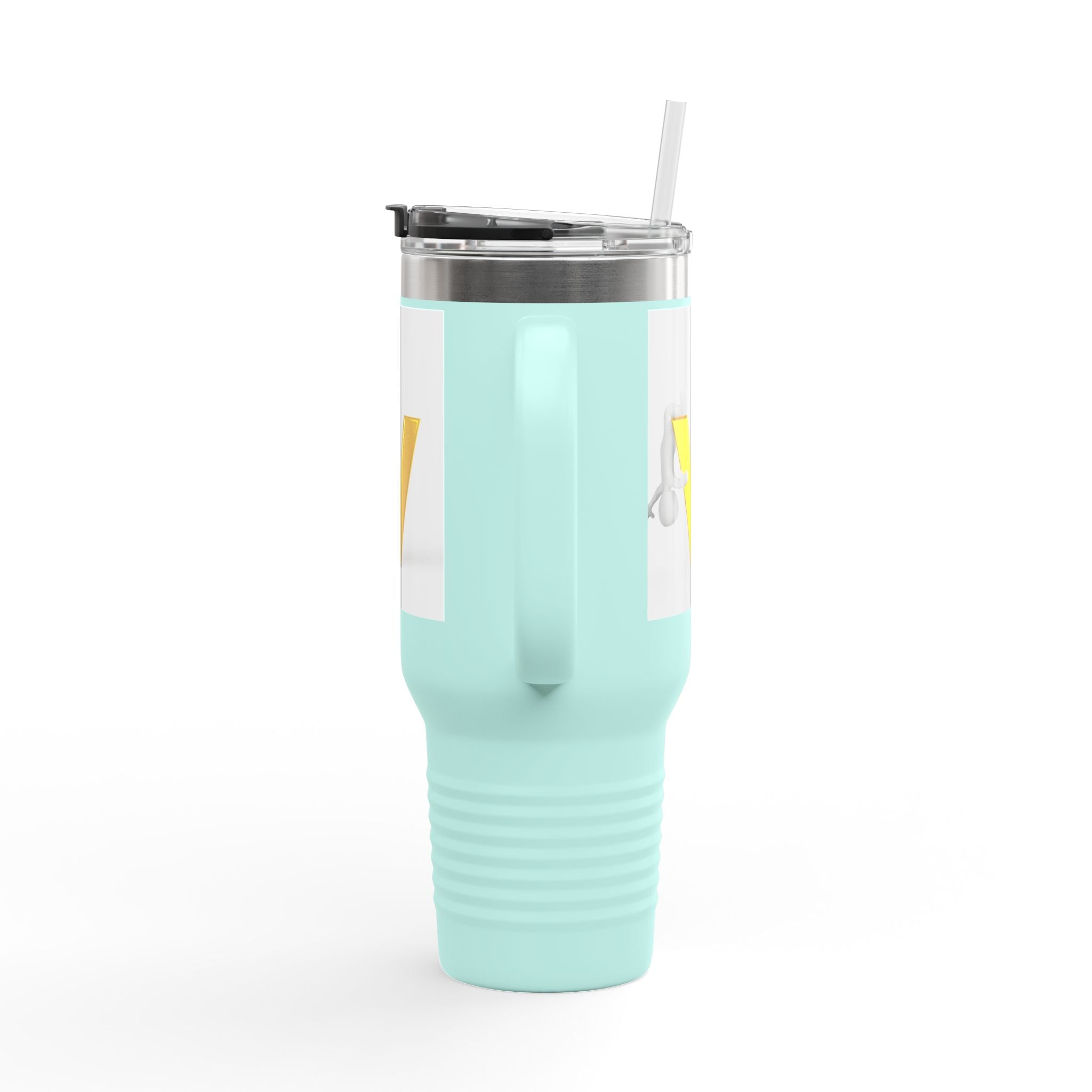 Gold Letter V Monogram Travel Mug | 40oz Insulated Tumbler