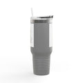 3D Figure building Yellow Letter i Travel Mug | 40oz Insulated Tumbler