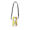 Yellow 3D Letter H Phone Wallet Small Cell Phone Wallet | Crossbody Strap