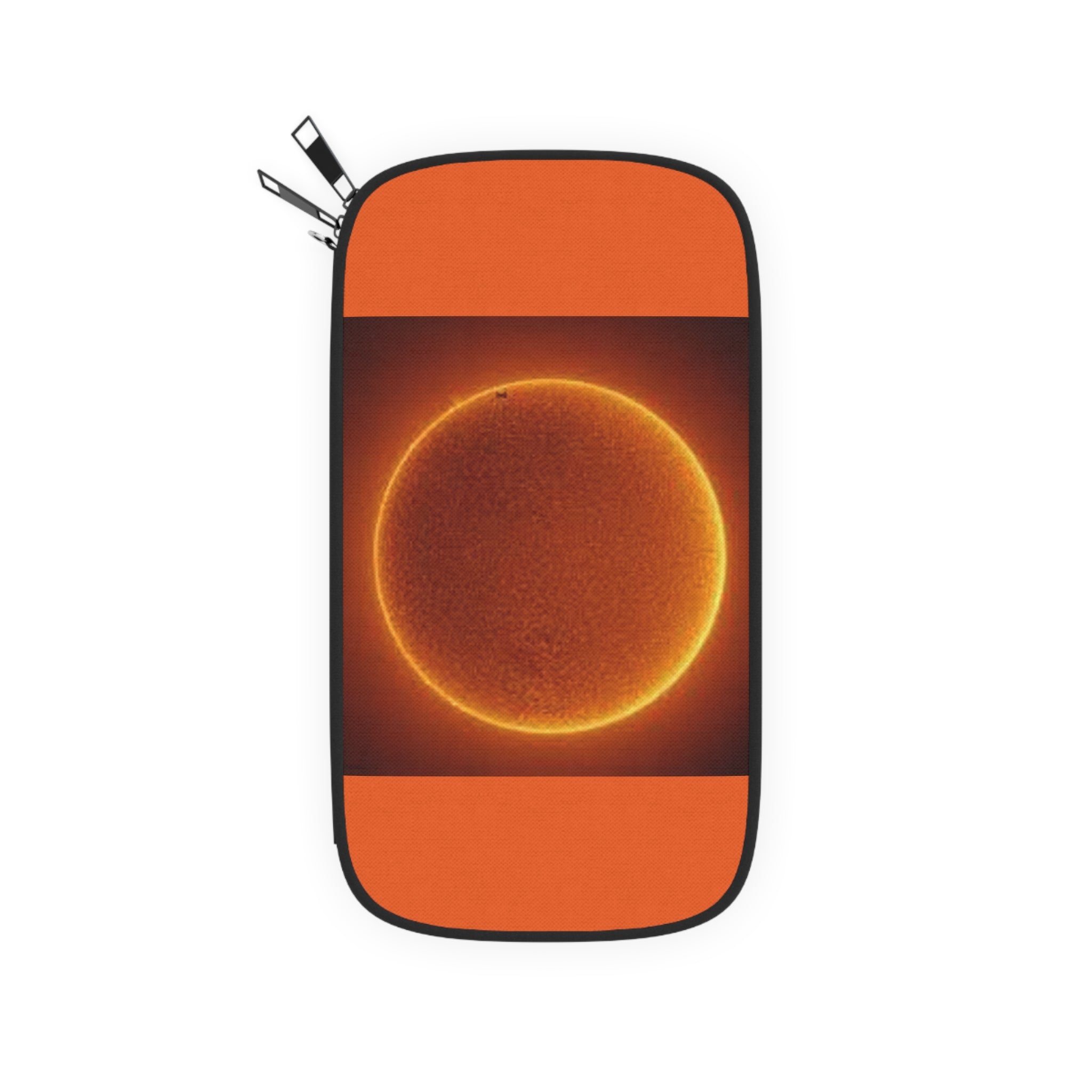 Solar Disk Passport Wallet | Orange Sun Astronomy Design