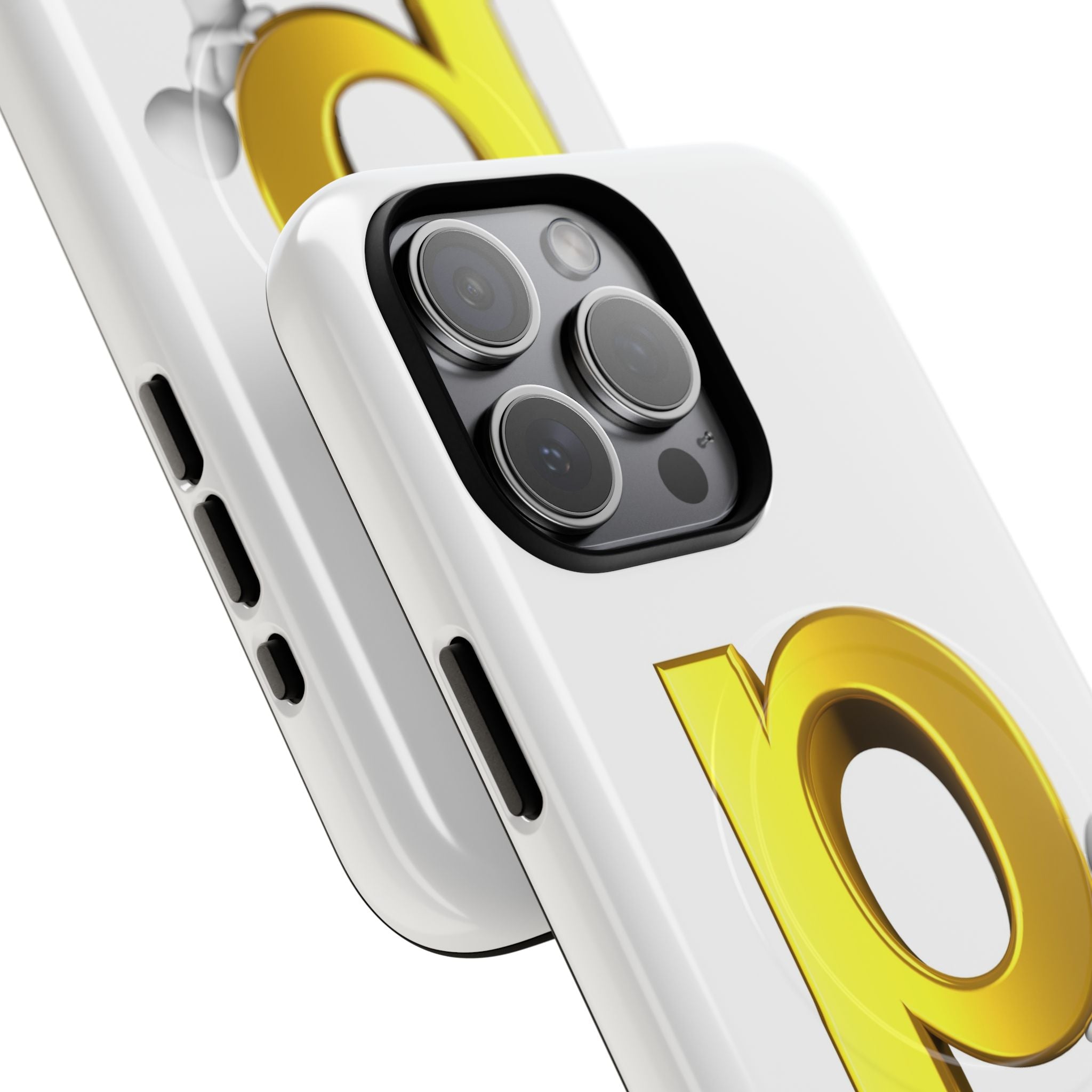 3D Gold Letter P Phone Case | Tough Magnetic Phone Case