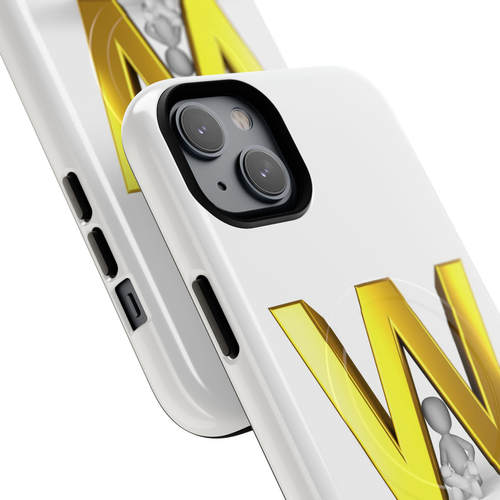 Gold Letter W Monogram Phone Case | Tough Magnetic Case
