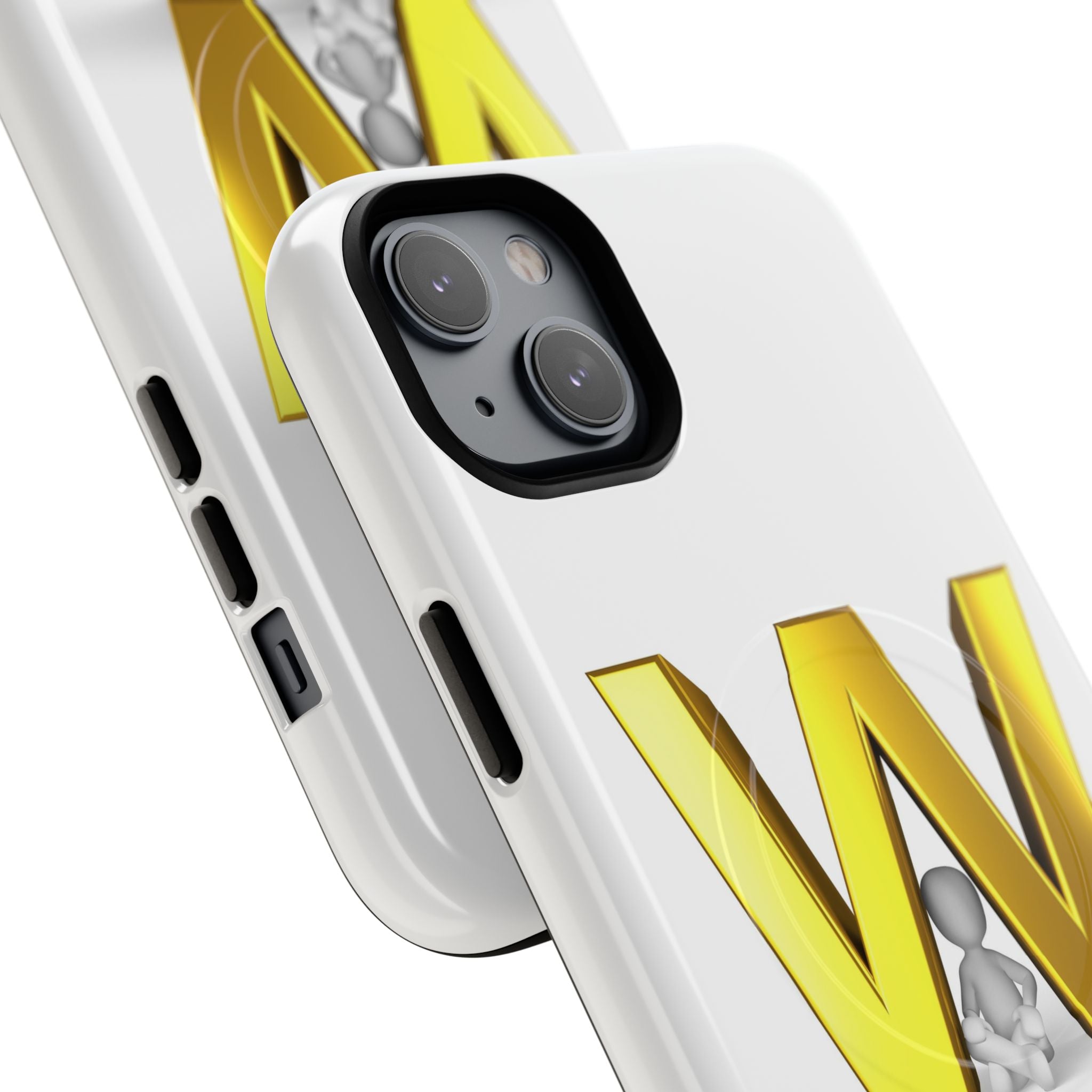 Gold Letter W Monogram Phone Case | Tough Magnetic Case