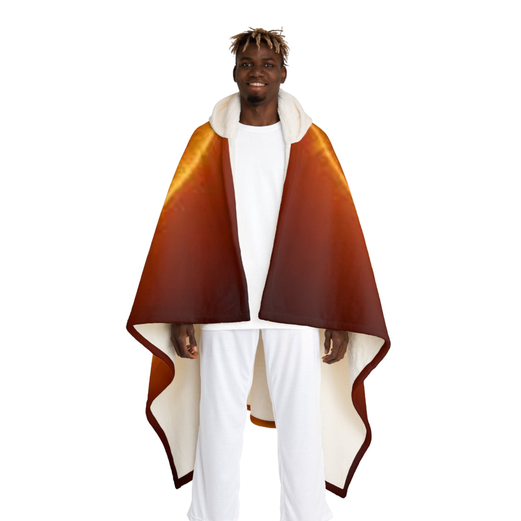 Solar Eclipse Hooded Blanket | Sherpa Fleece Cloak, Space Nebula