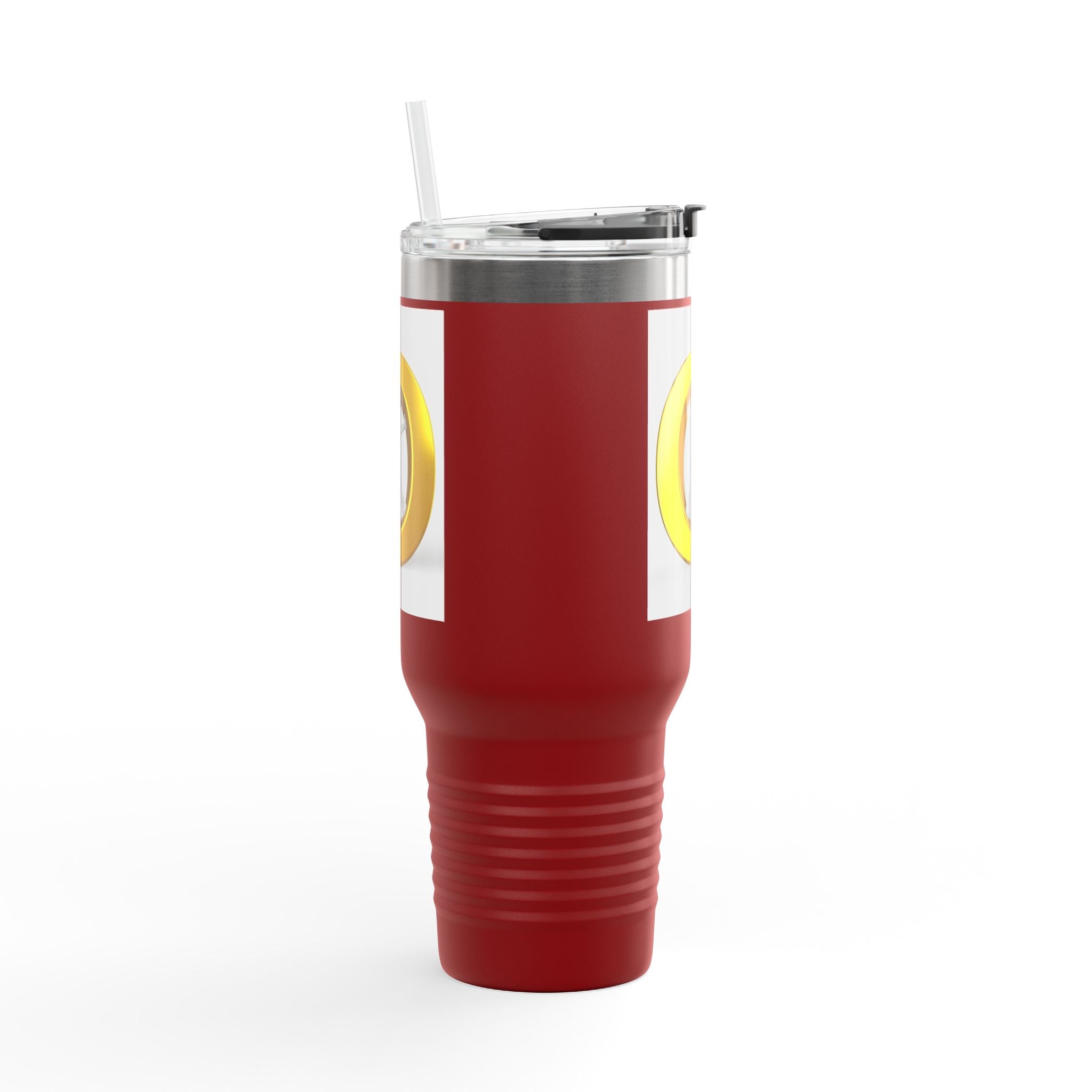 Gobelet de 40 oz illustré d'une lettre O dorée | Mug de voyage isotherme