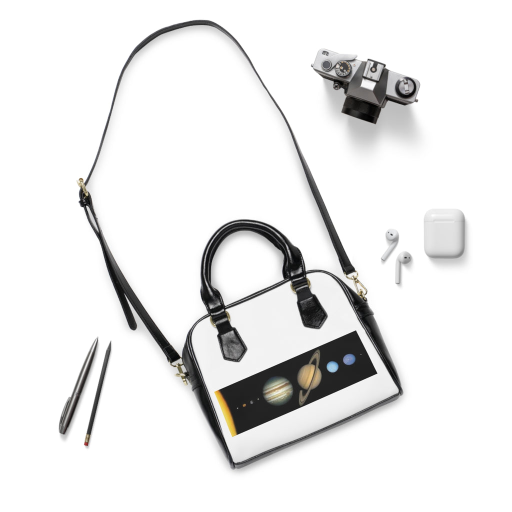 Solar System Planets Shoulder Handbag | Planetary Graphic, Space Theme