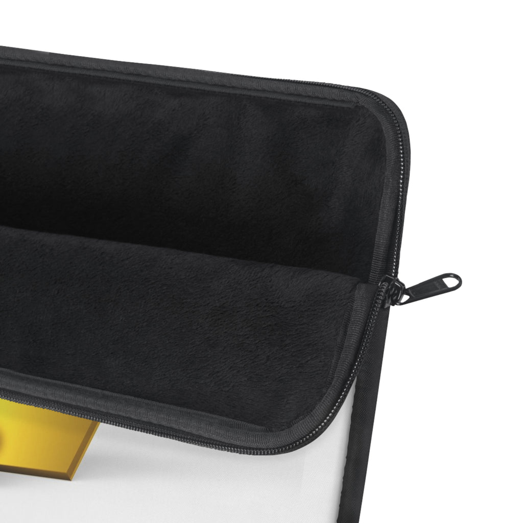 Gold Letter V with 3D Figure Laptop Sleeve | Monogram Initial V
