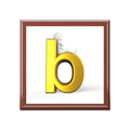 Gold Letter B Initial Jewelry Box | Personalized Monogram Keepsake