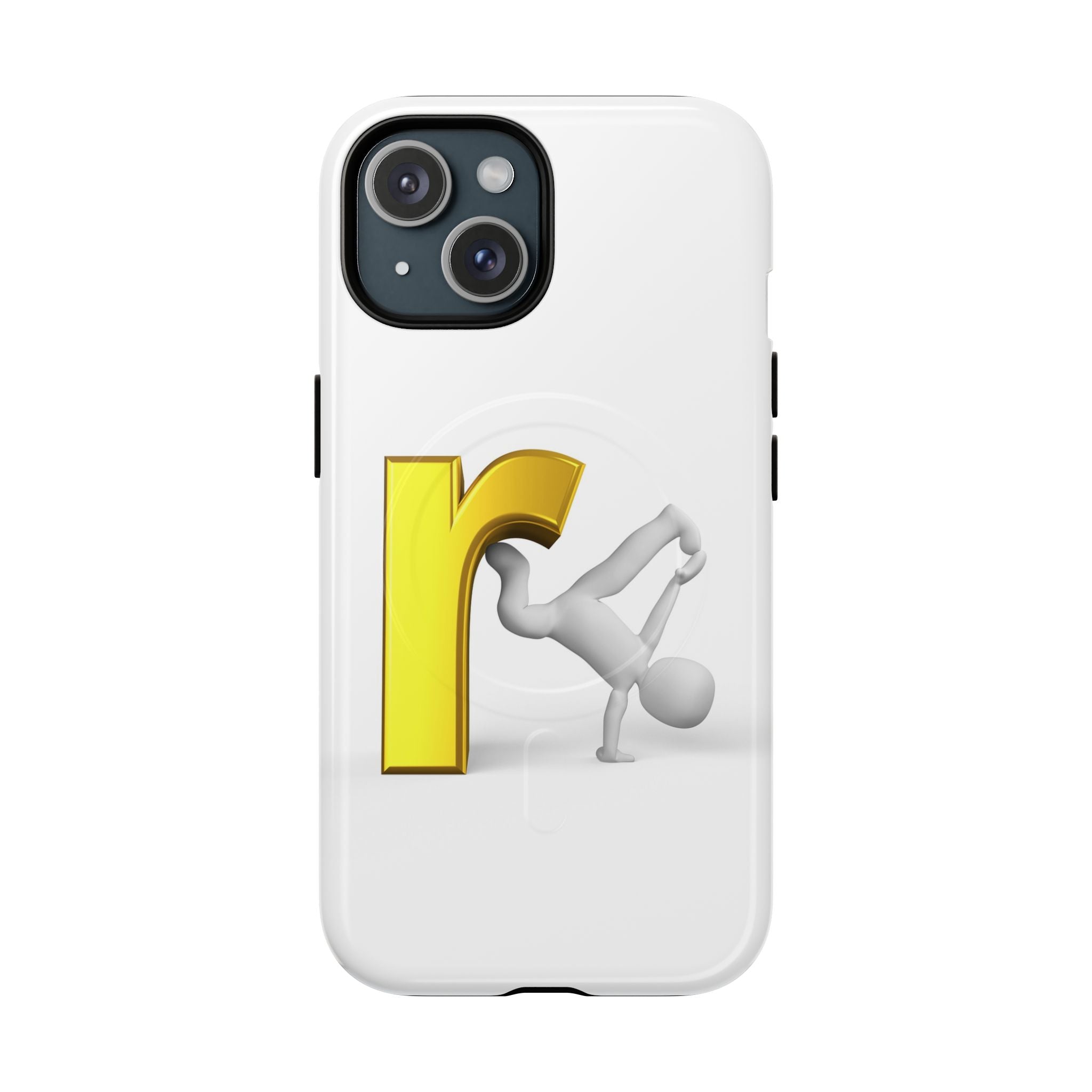 Yellow Letter R Breakdance Phone Case | Tough Magnetic Case