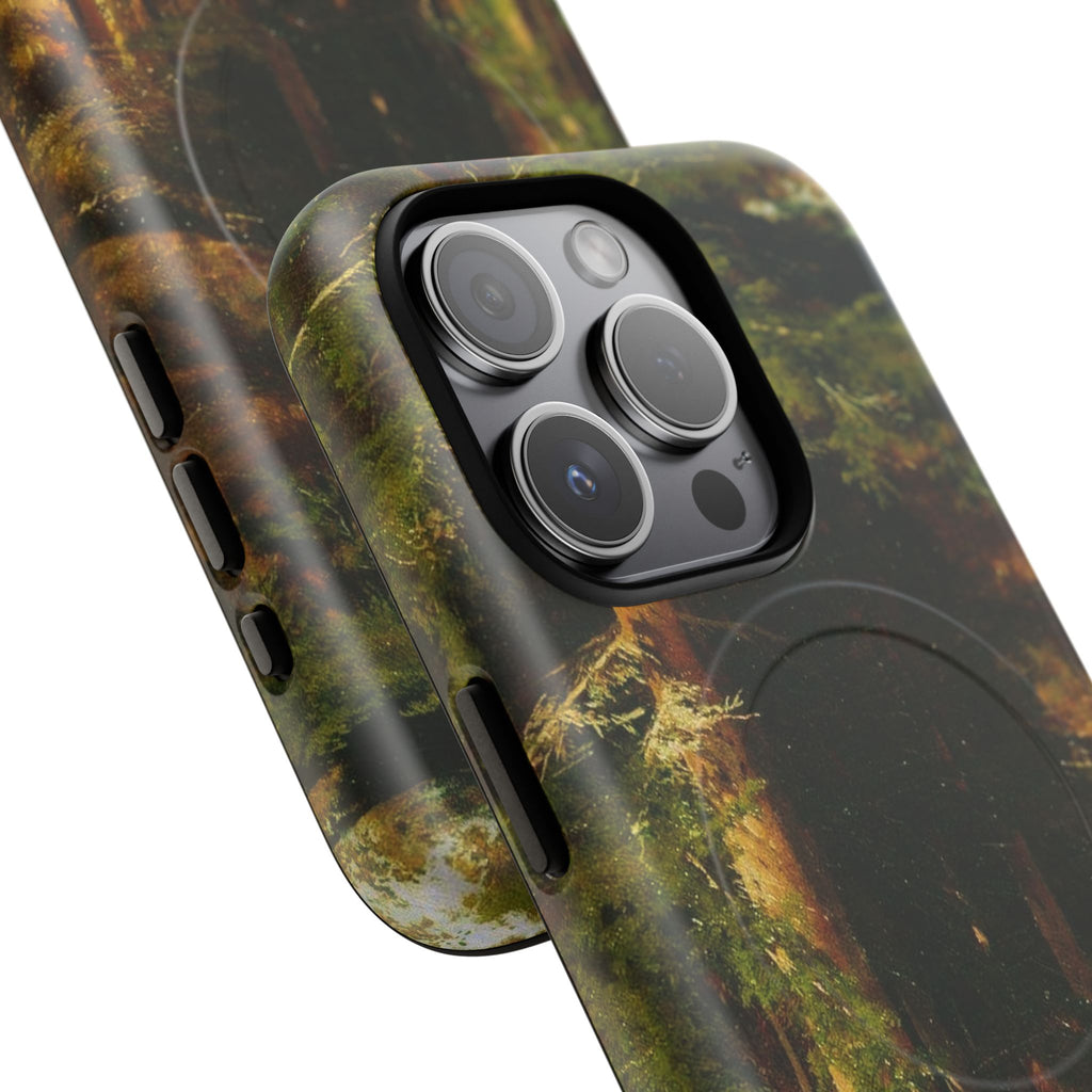 Autumn Forest Path phone case | Magnetic Tough Case, fall landscape art