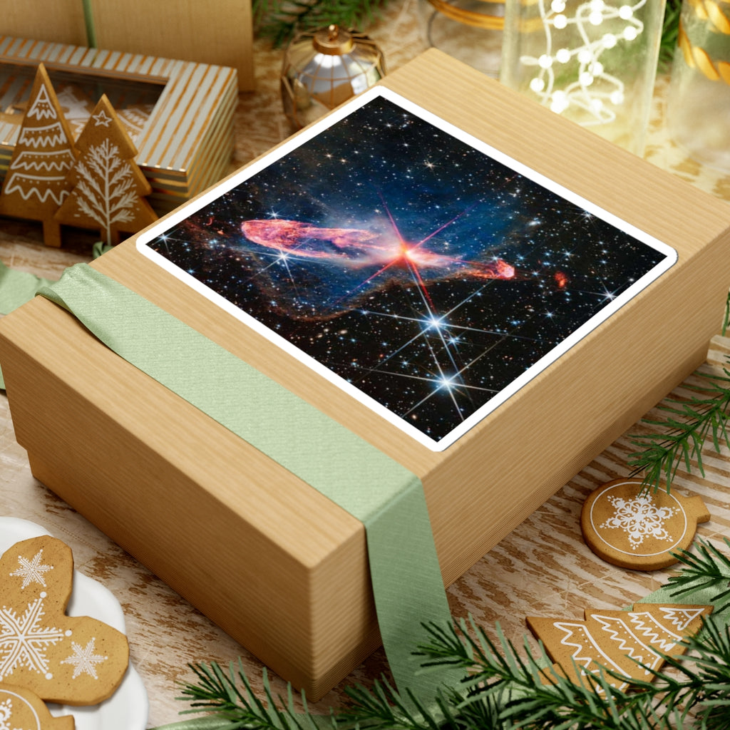 Space Nebula Kiss-Cut Stickers | Cosmic Galaxy Laptop Decal