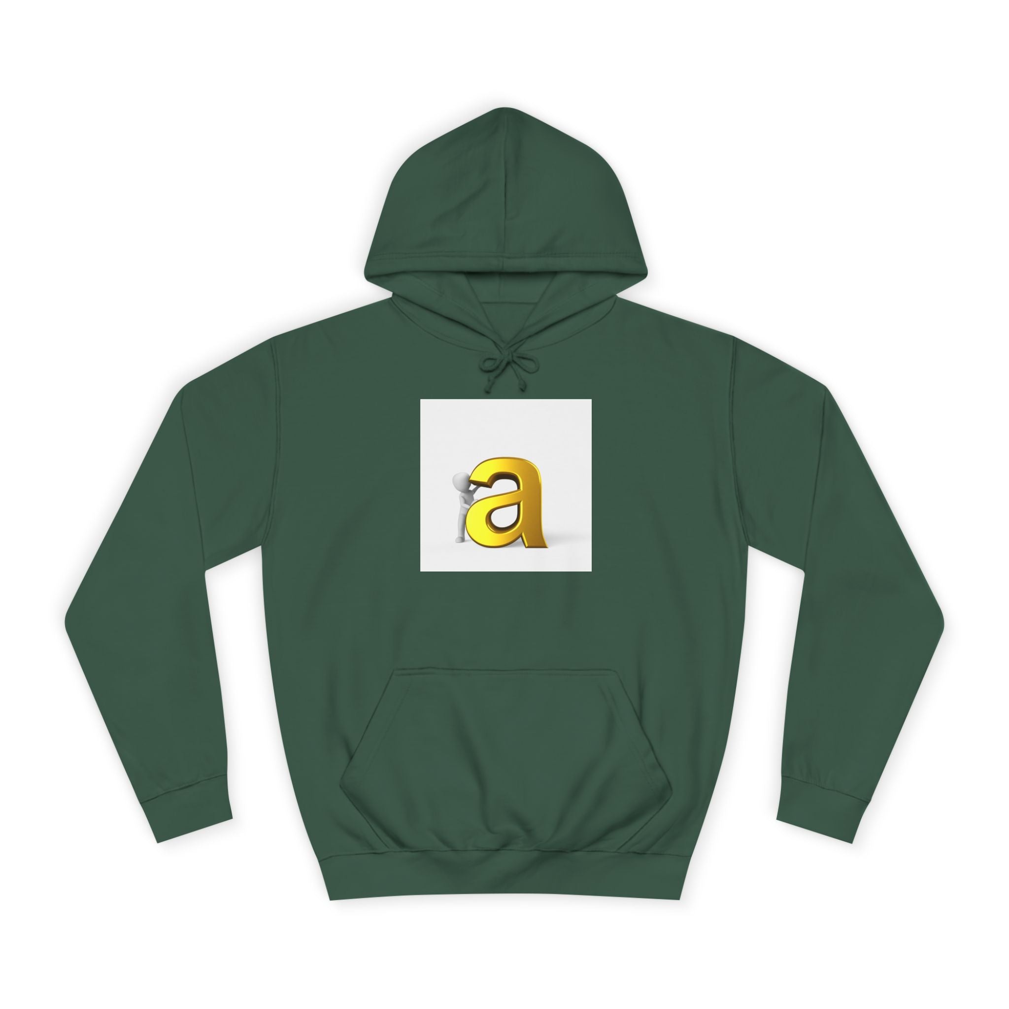 Sweat à capuche Gold 3D Lettre A | Sweat Monogramme Initiale
