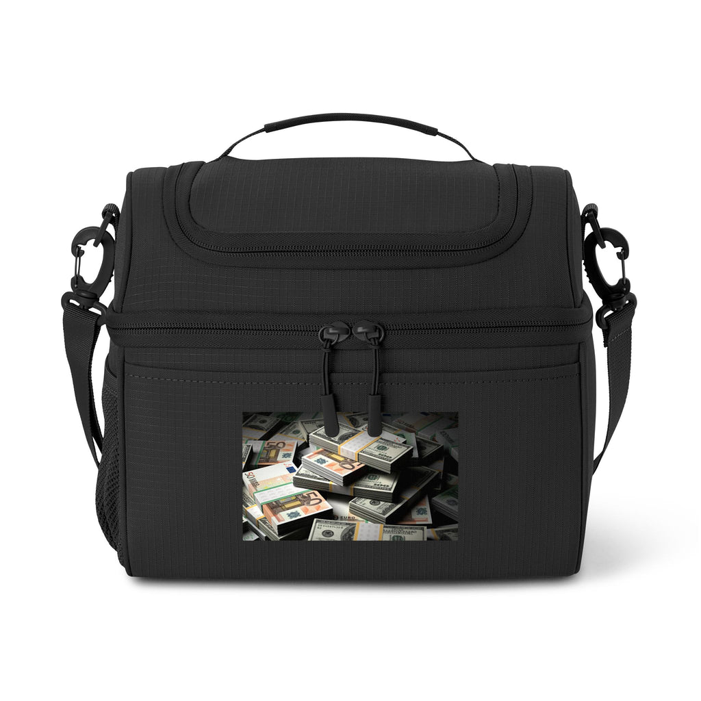 Stacks of Cash Cooler Bag | Insulated Lunch Tote, Money Print