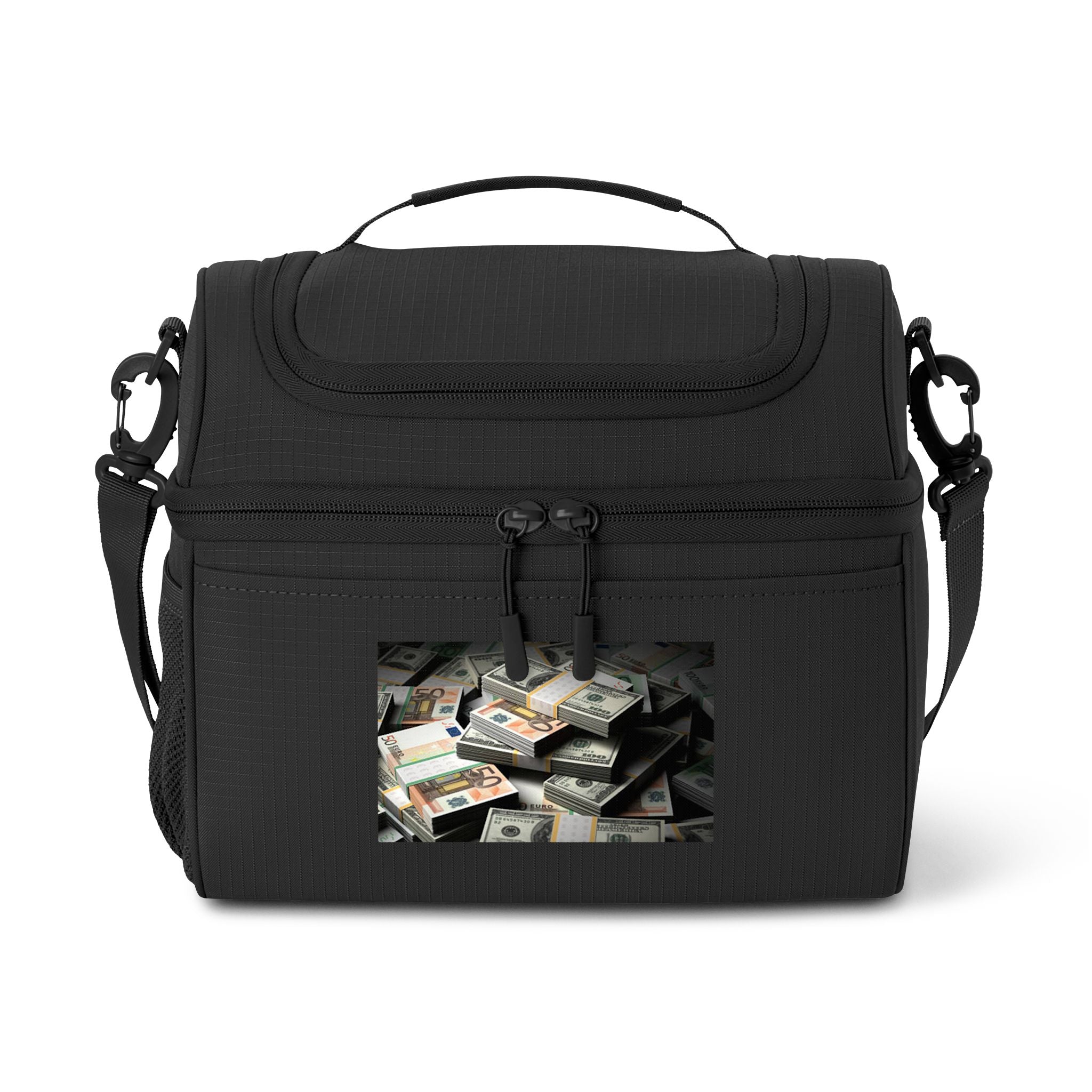 Stacks of Cash Cooler Bag | Insulated Lunch Tote, Money Print