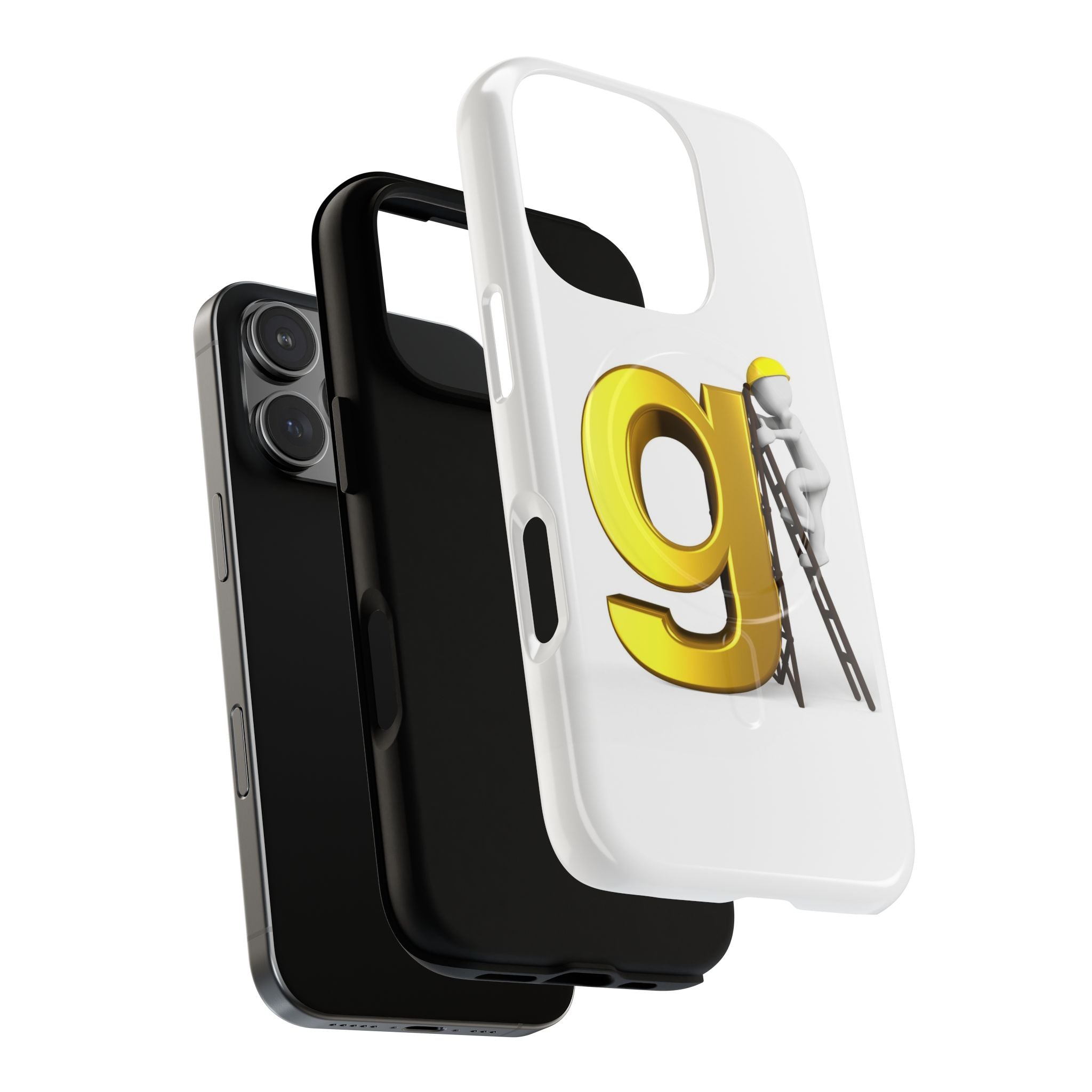 Golden Letter G Construction phone case | Magnetic Tough Case