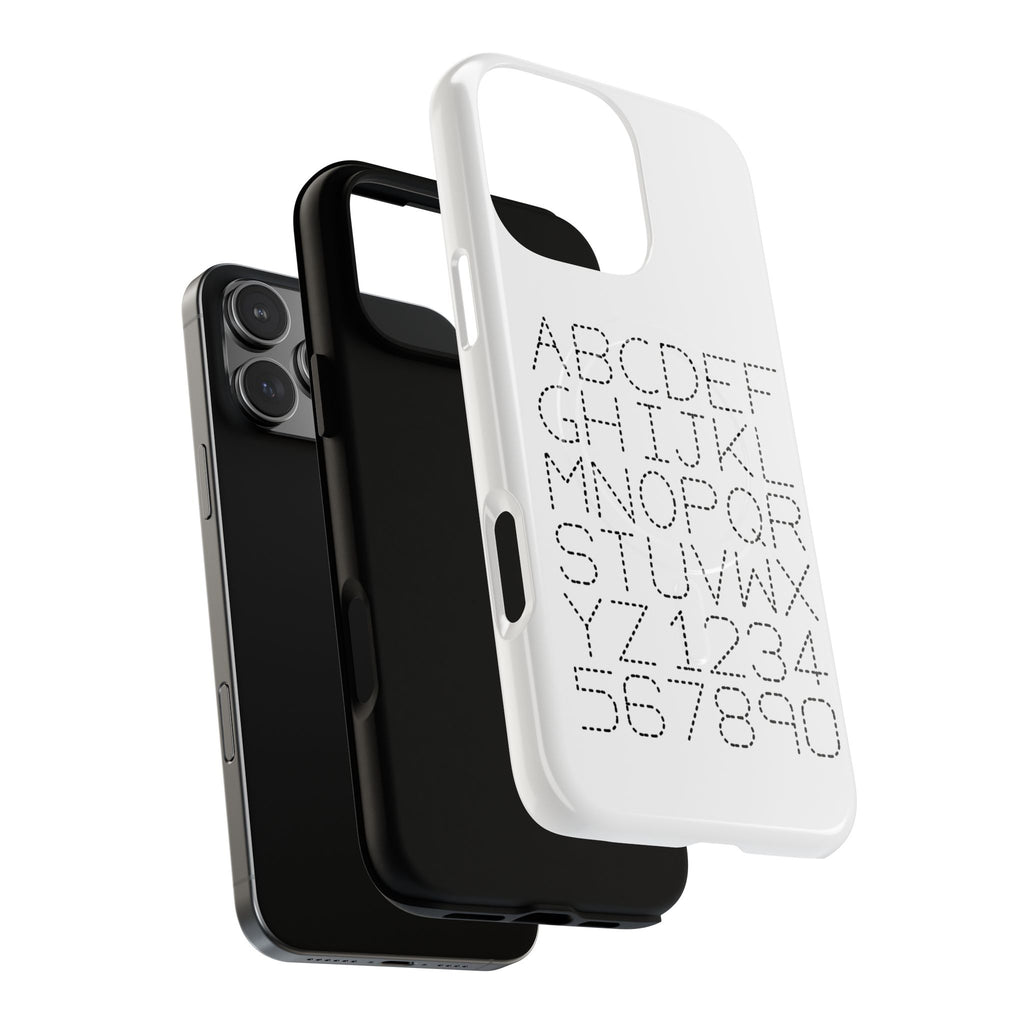 Dotted Alphabet Phone Case | Tough Magnetic Case