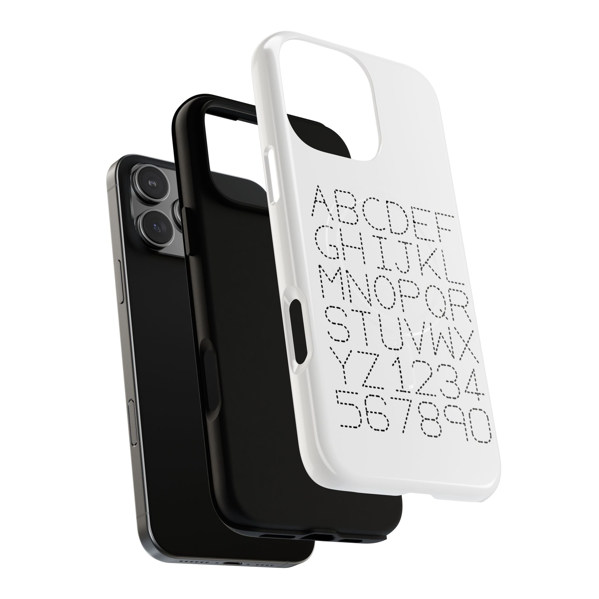 Dotted Alphabet Phone Case | Tough Magnetic Case