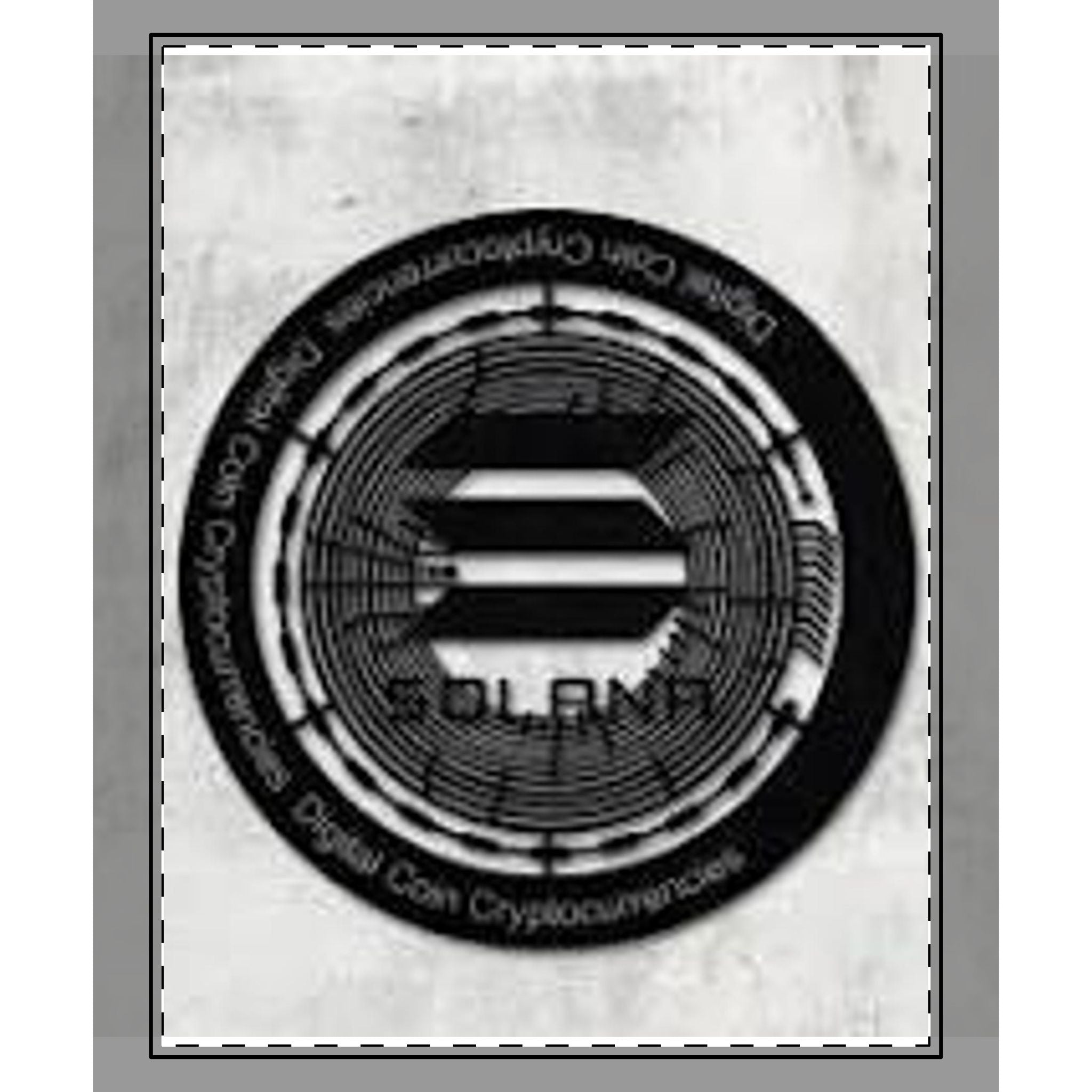 Solana Coin Logo Woven-Style Coverlet