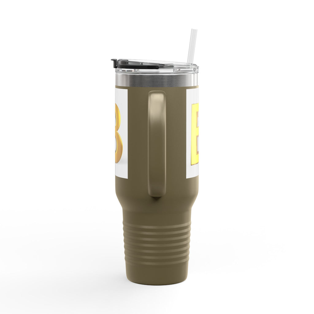 Gold 3D Letter B Insulated Travel Mug | 40oz