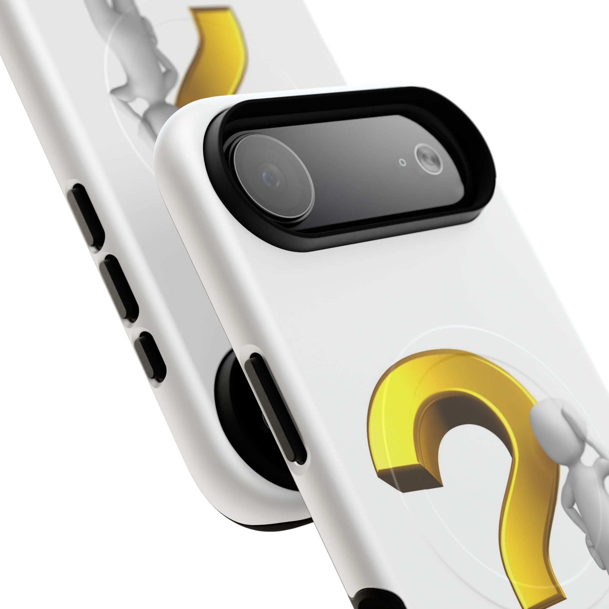 3D Question Mark Figure phone case | Tough Magnetic Case
