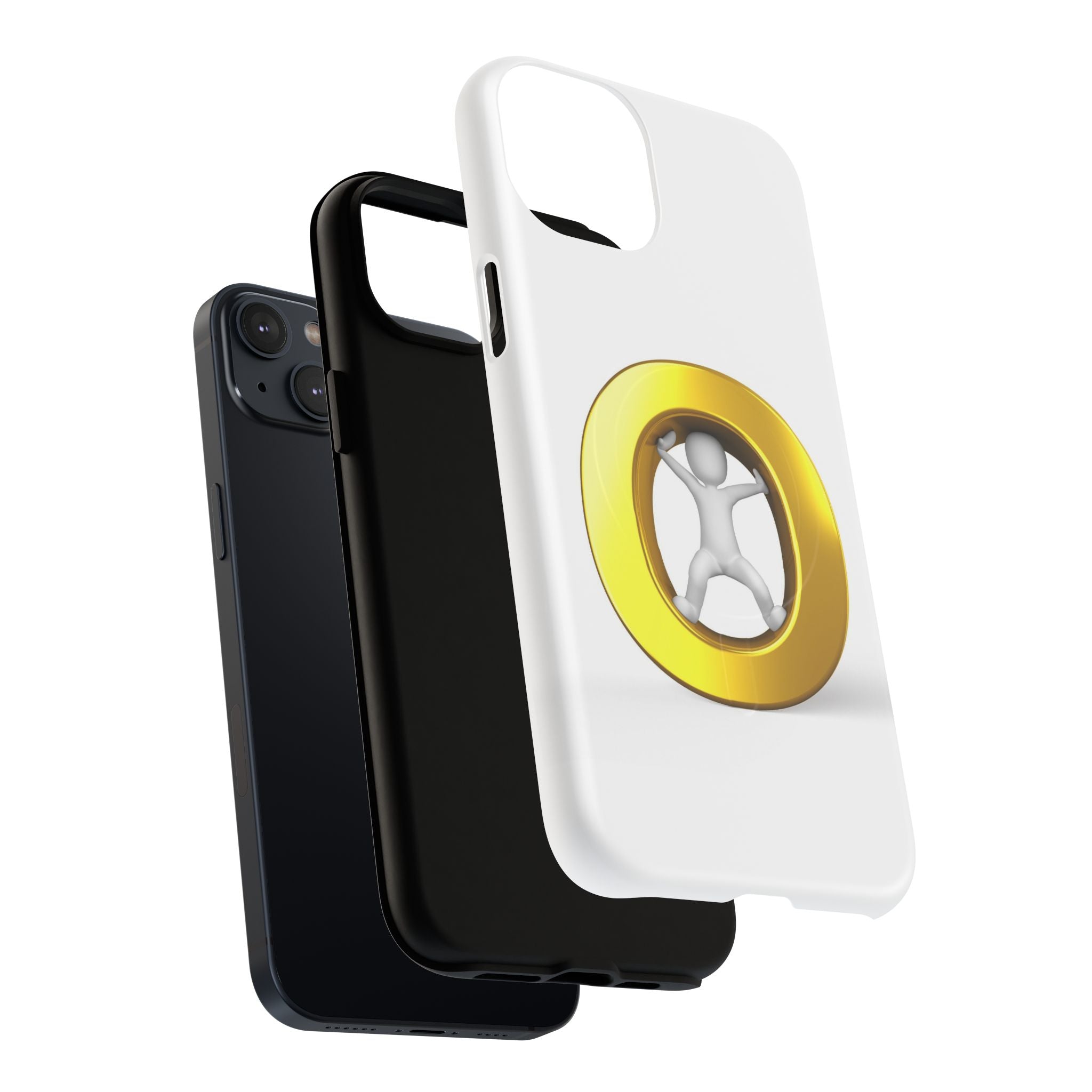 3D Gold Letter O Figure Phone Case | Tough Magnetic Case