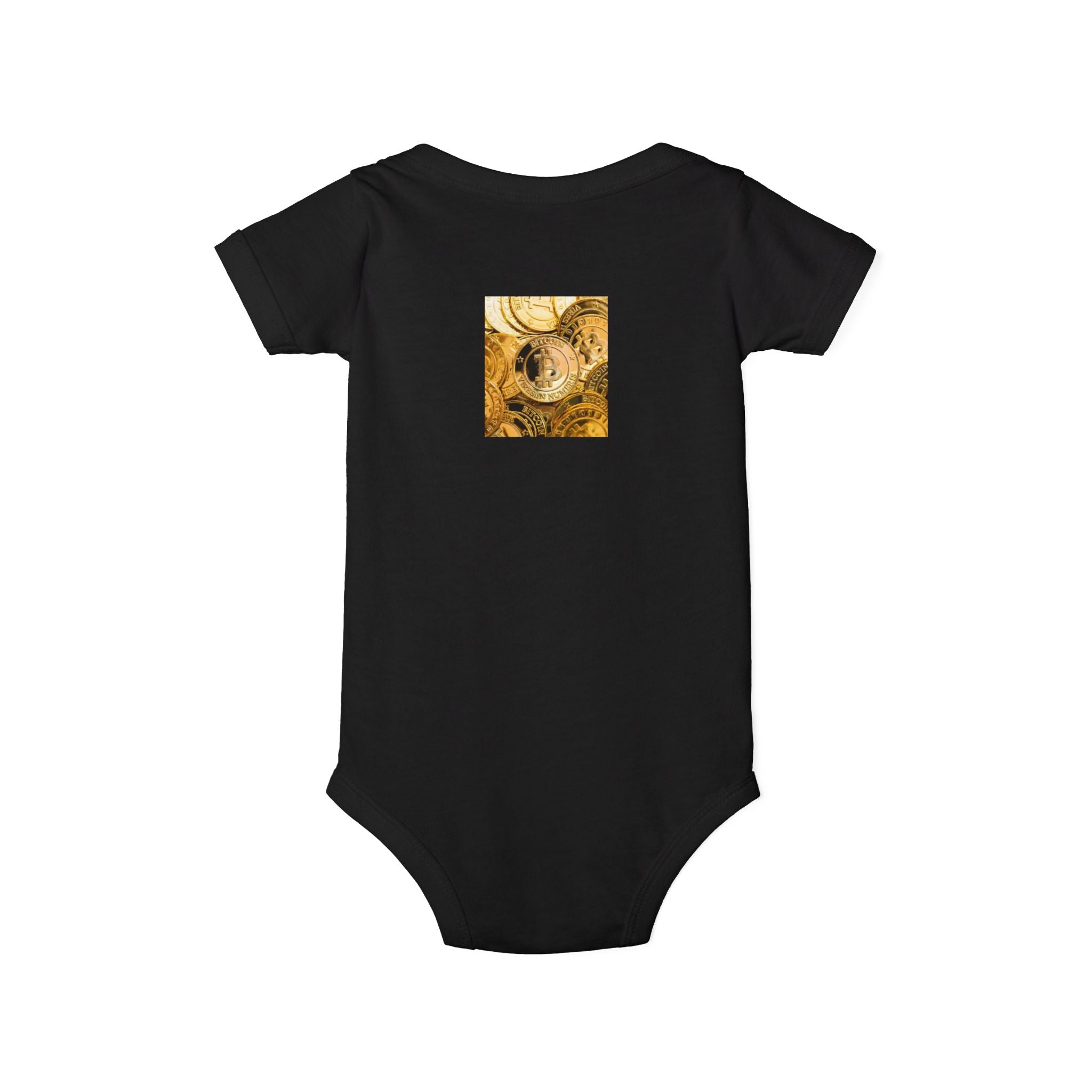 Bitcoin Cryptocurrency Infant One Piece | Floral Nursery Baby Bodysuit