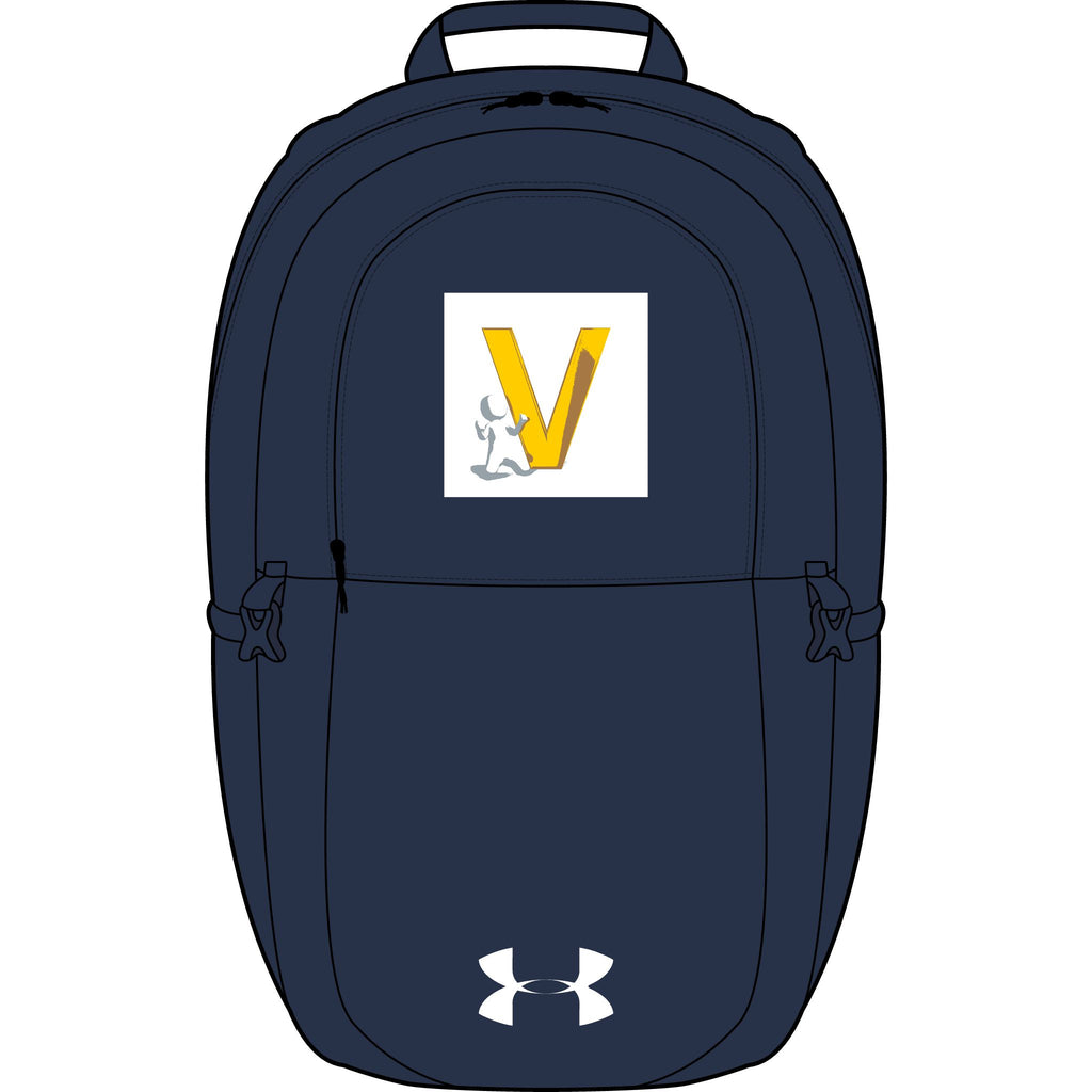 Yellow V Runner Logo Backpack | Embroidered Under Armour Style