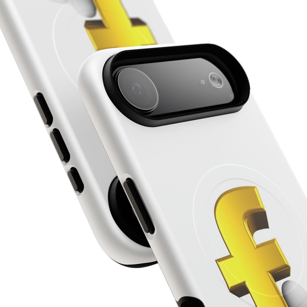 3D Gold Letter F Phone Case | Tough Magnetic Case