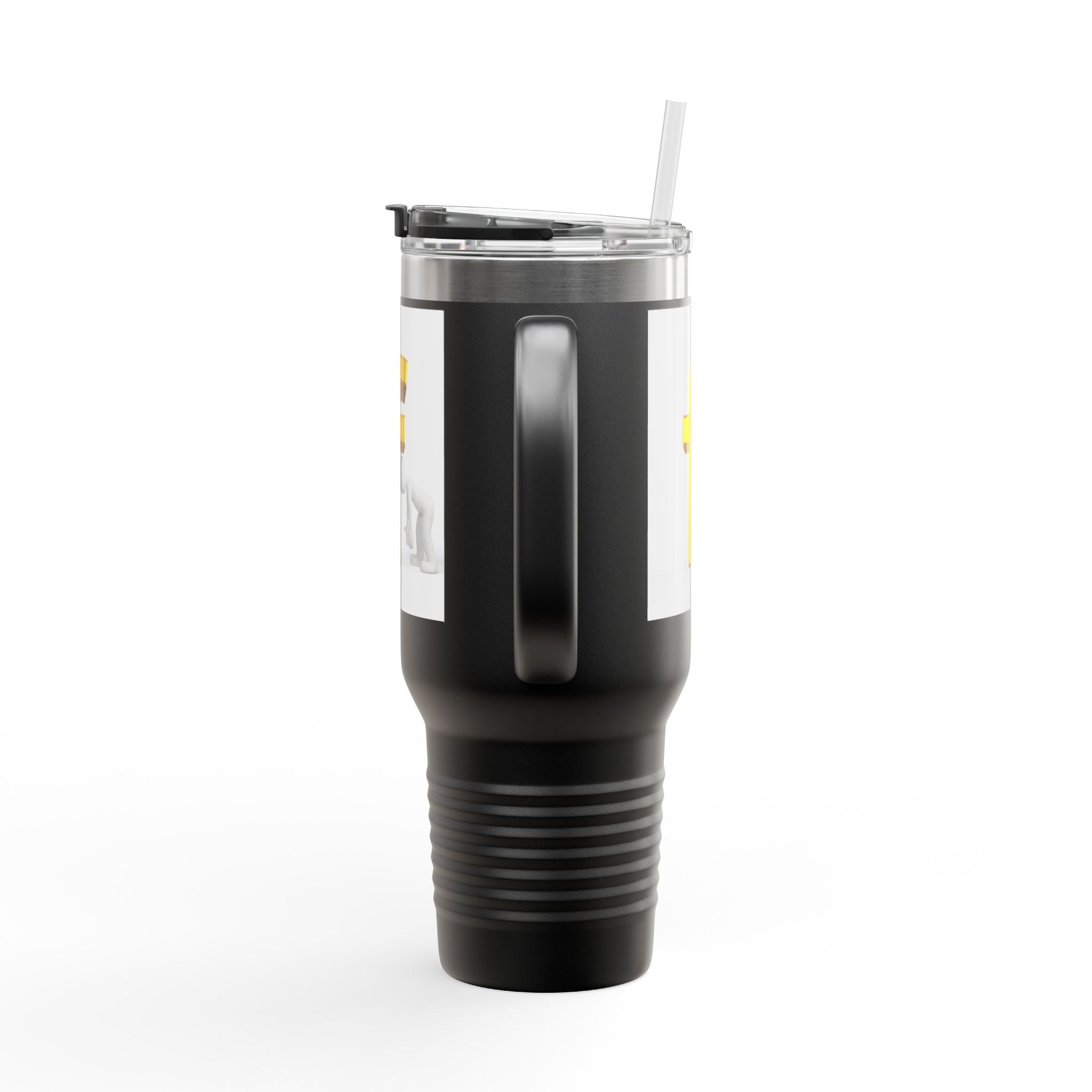 3D Letter F Graphic Travel Mug | 40oz Insulated Tumbler